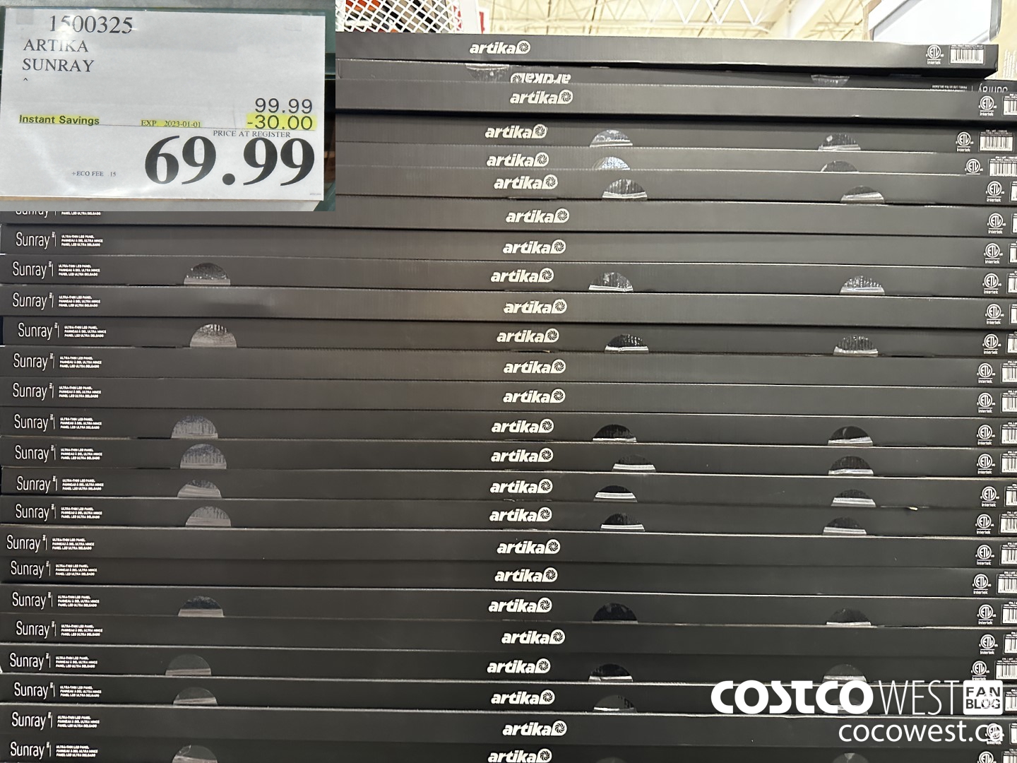 1500325 ARTIKA SUNRAY  ($30.00 INSTANT SAVINGS EXPIRES ON 2023-01-01) $69.99