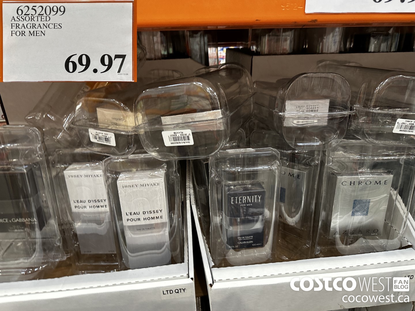 6252099 ASSORTED FRAGRANCES FOR MEN $69.97