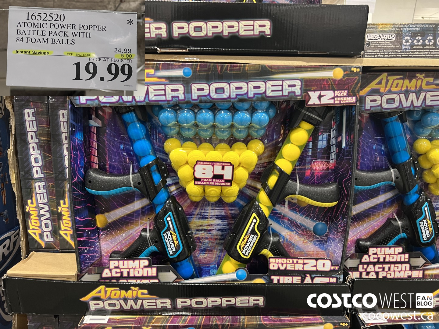 1652520 ATOMIC POWER POPPER BATTLE PACK WITH 84 FOAM BALLS  ($5.00 INSTANT SAVINGS EXPIRES ON 2022-12-18) $19.99