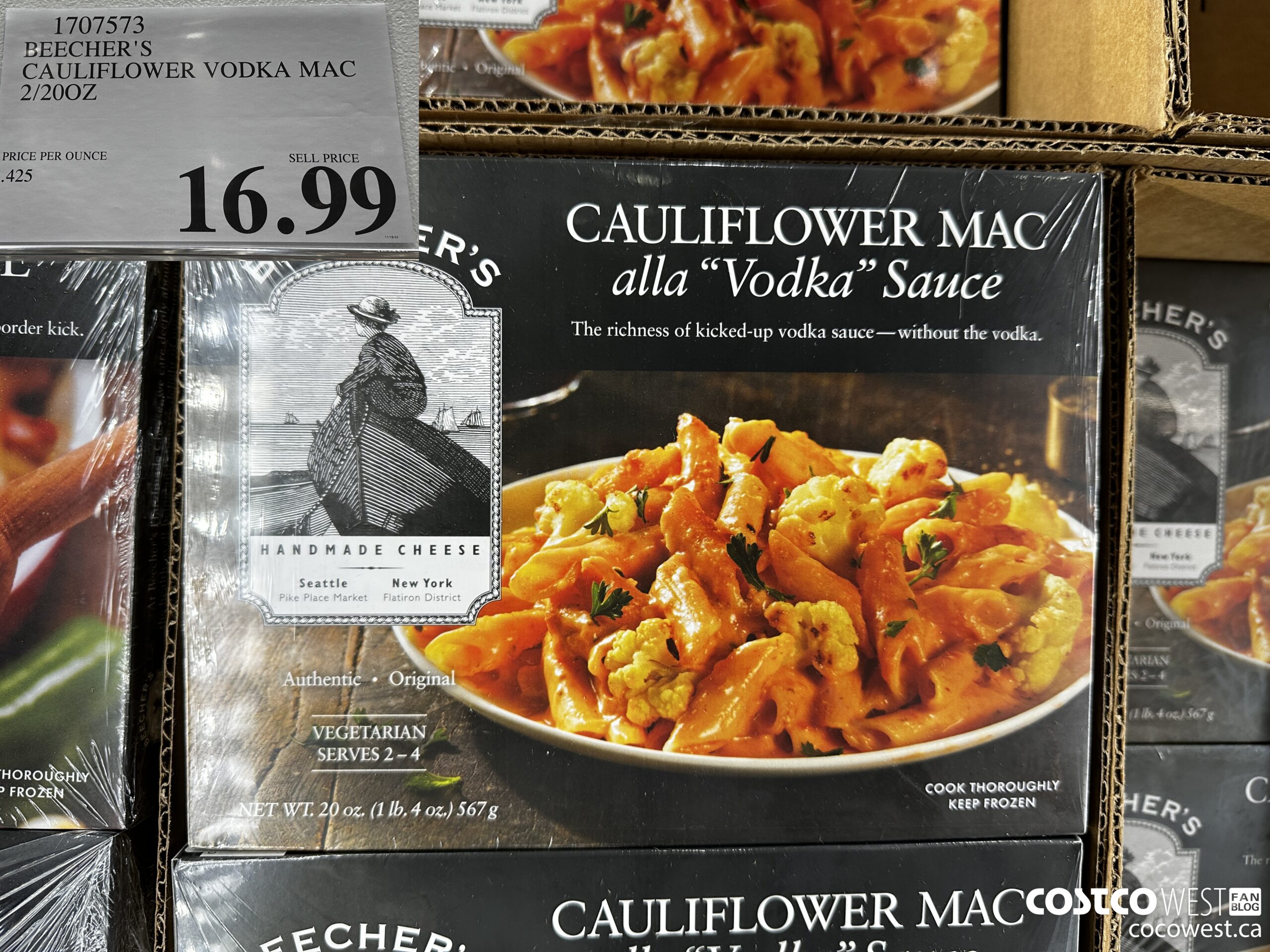 1707573 BEECHER'S CAULIFLOWER VODKA MAC 2/20OZ $16.99