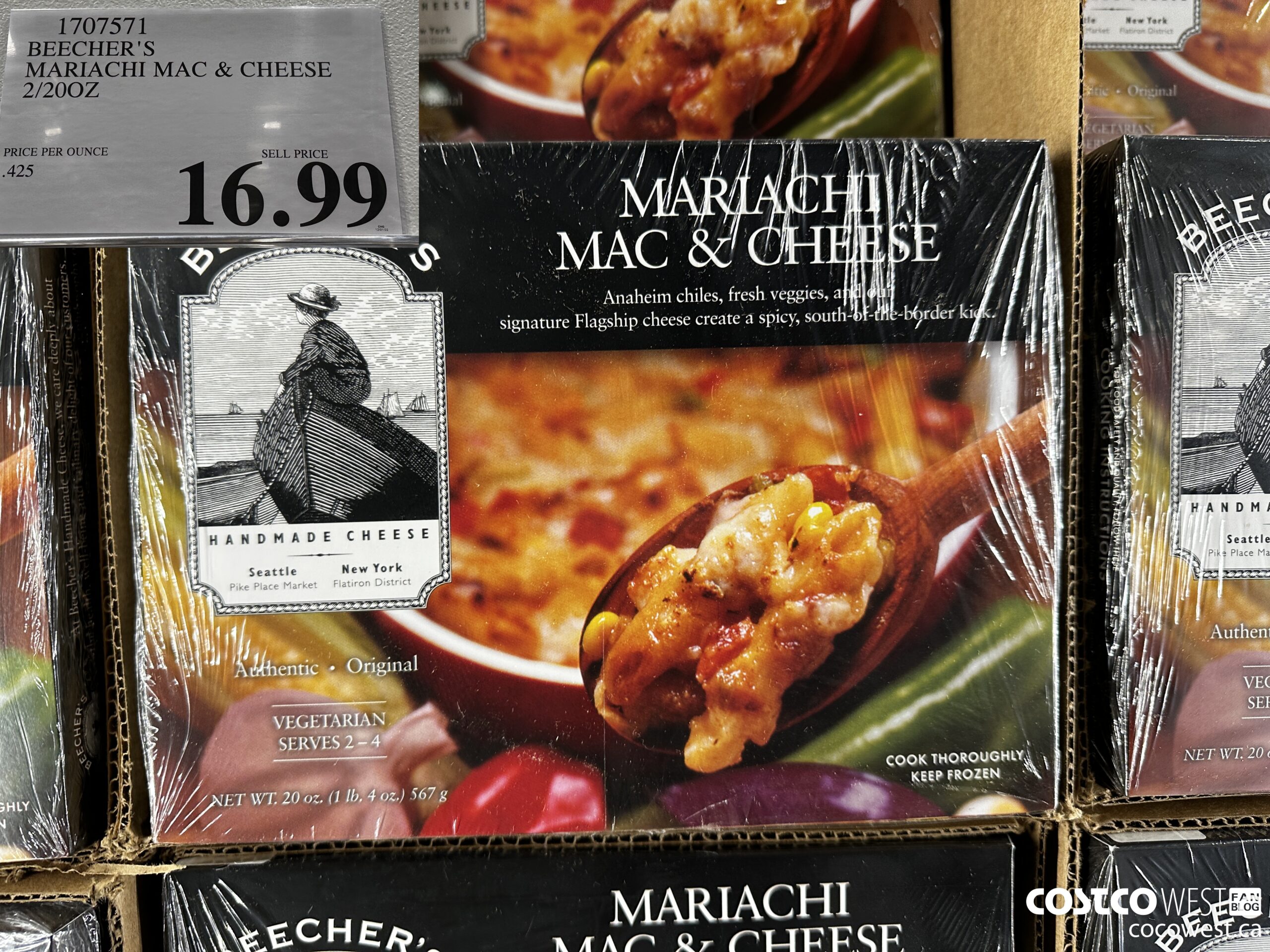 1707571 BEECHER'S MARIACHI MAC & CHEESE 2/20OZ $16.99