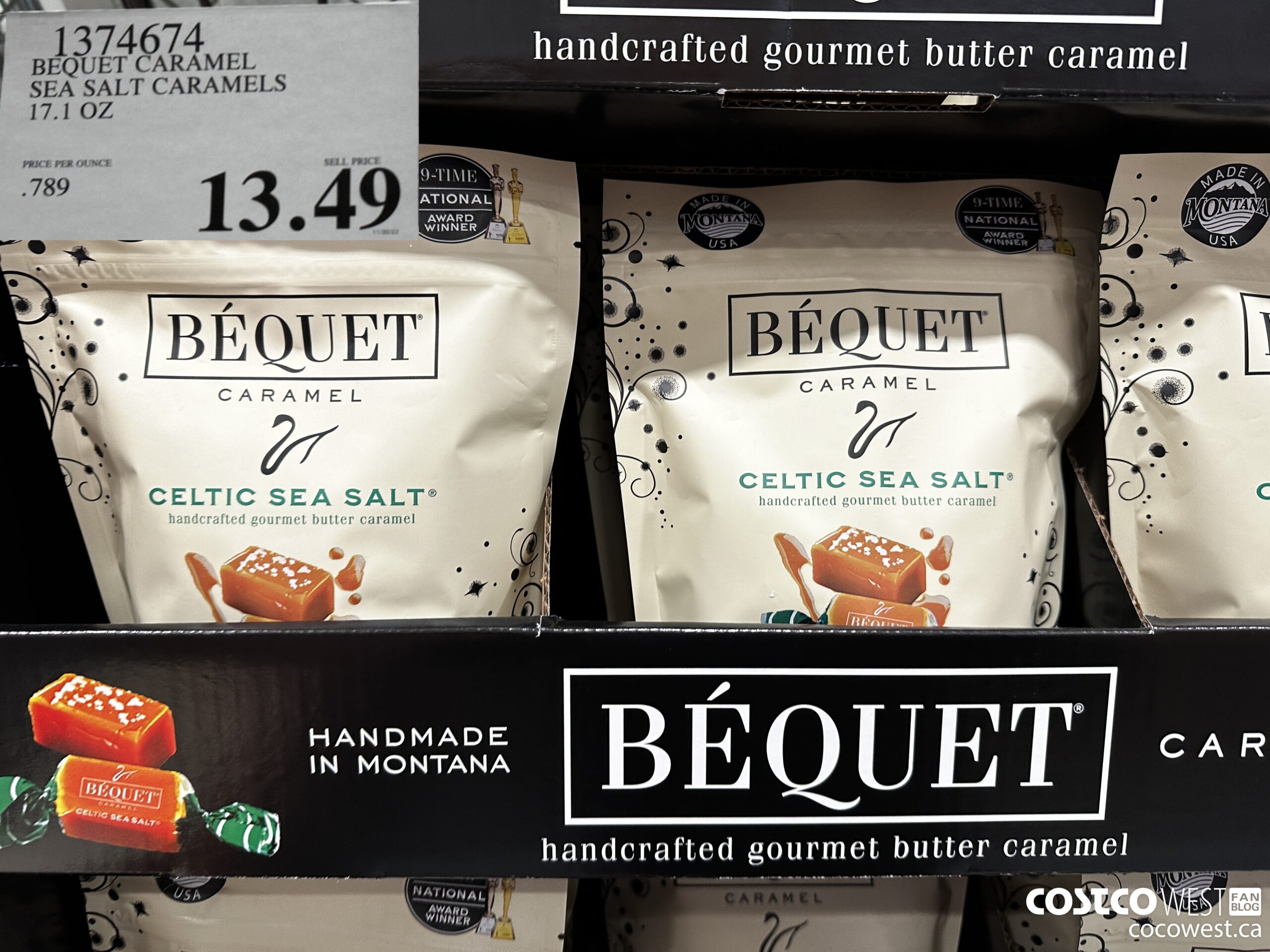 1374674 BEQUET CARAMEL SEA SALT CARAMELS 17.1 OZ $13.49