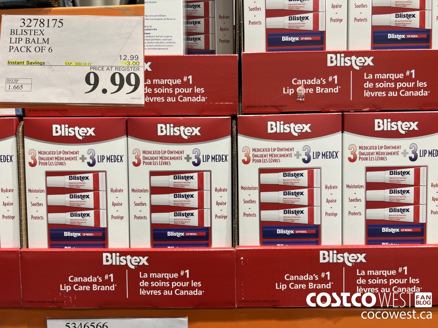 3278175 BLISTEX LIP BALM PACK OF 6 ($3.00 INSTANT SAVINGS EXPIRES ON 2022-12-11) $9.99