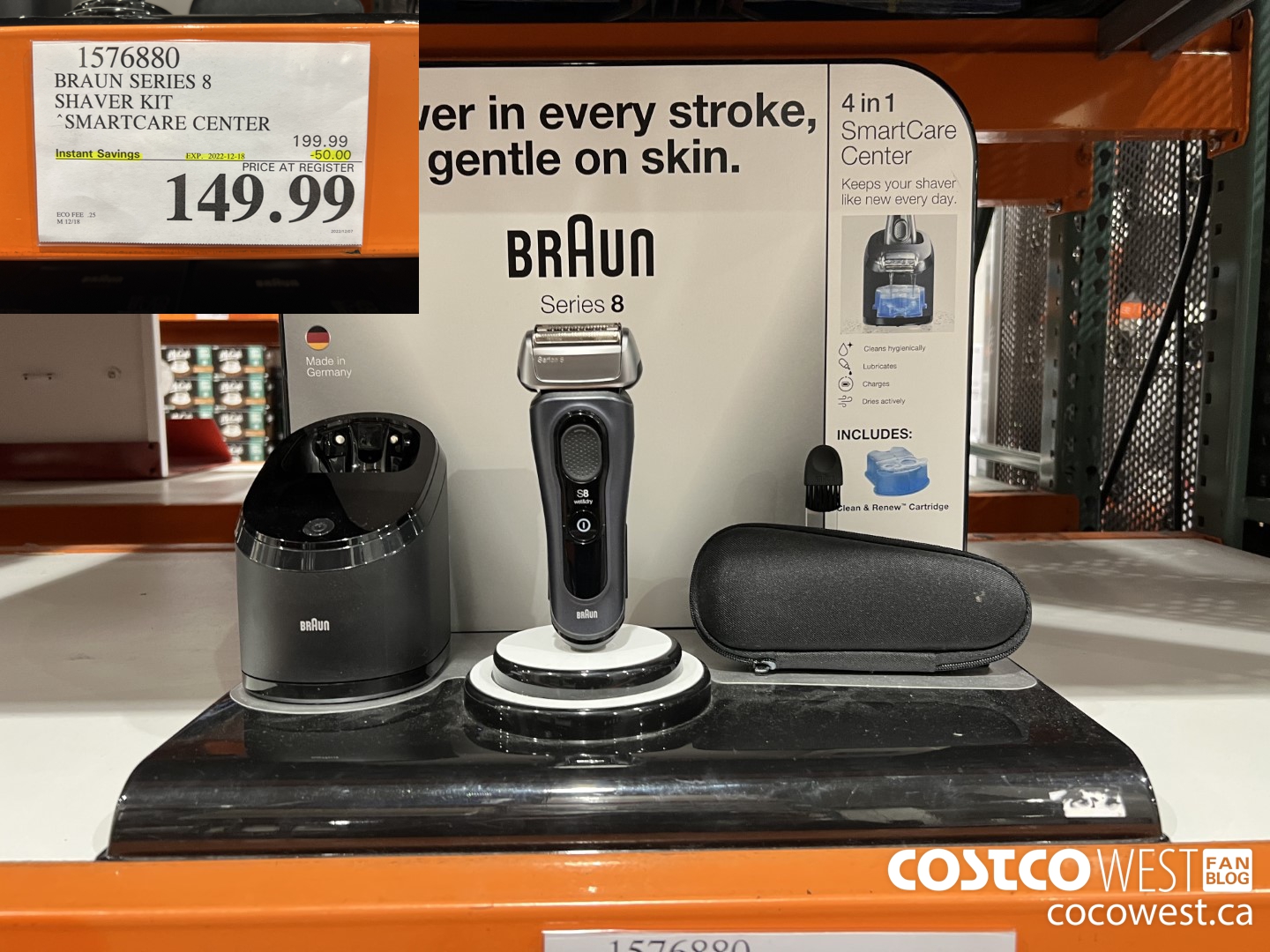 1576880 BRAUN SERIES 8 SHAVER KIT SMARTCARE CENTER  ($50.00 INSTANT SAVINGS EXPIRES ON 2022-12-18) $149.99