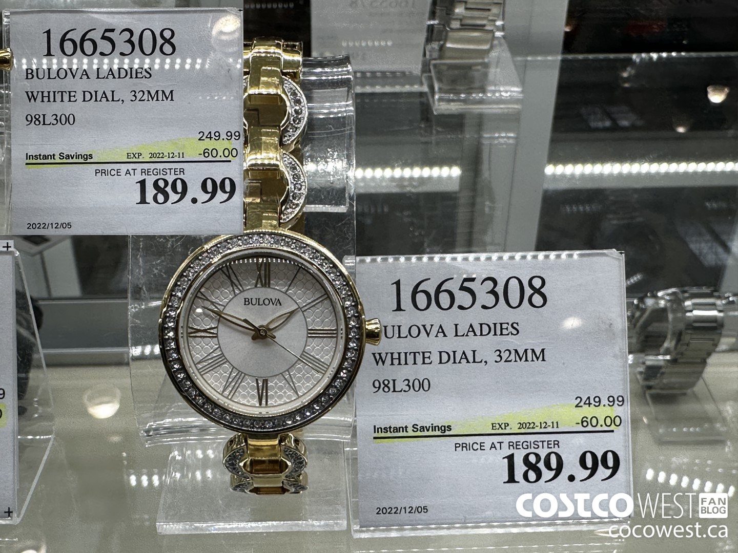 Costco bulova ladies on sale watch