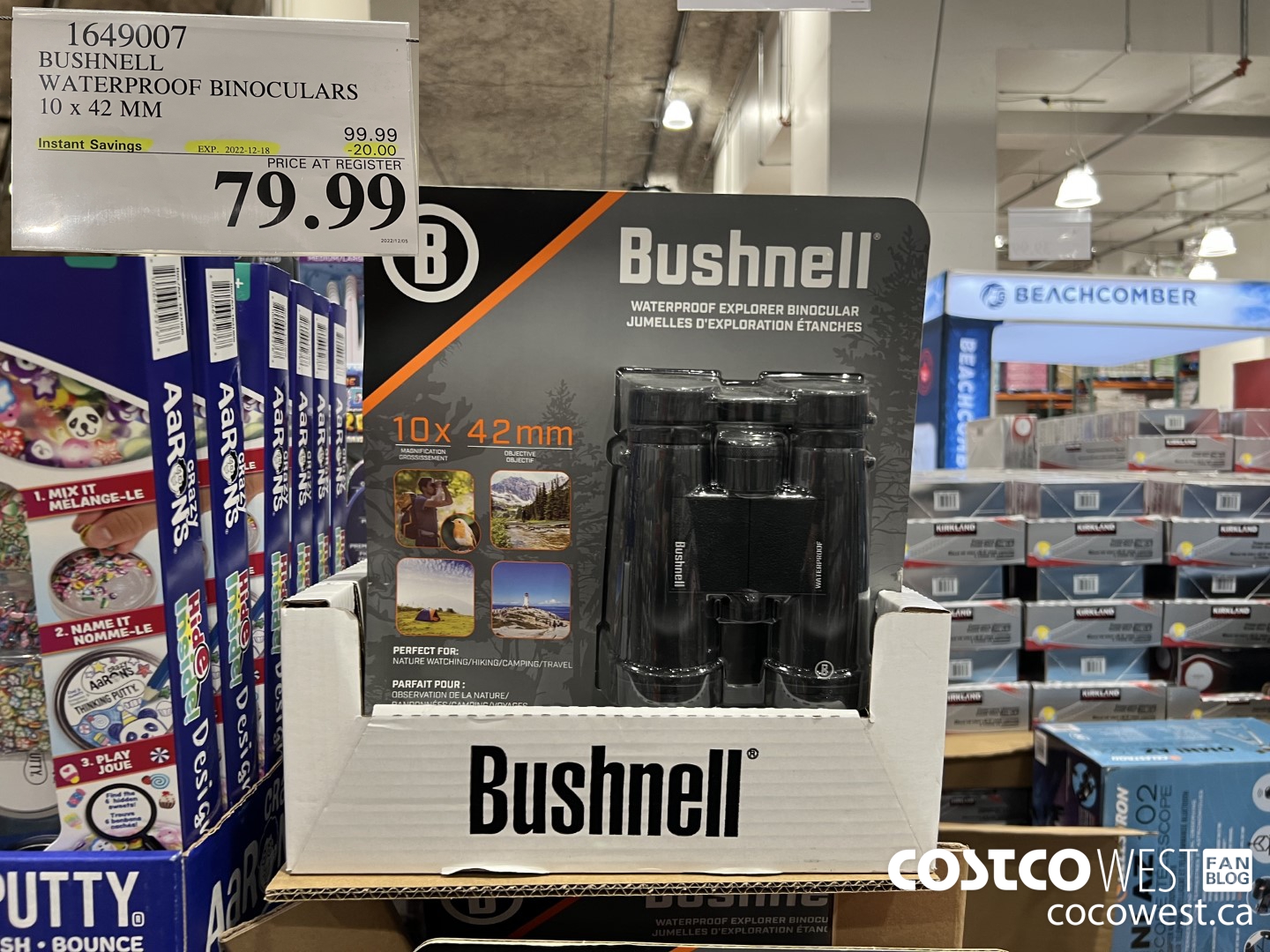 1649007 BUSHNELL WATERPROOF BINOCULARS 10 X 42 MM ($20.00 INSTANT SAVINGS EXPIRES ON 2022-12-18) $79.99