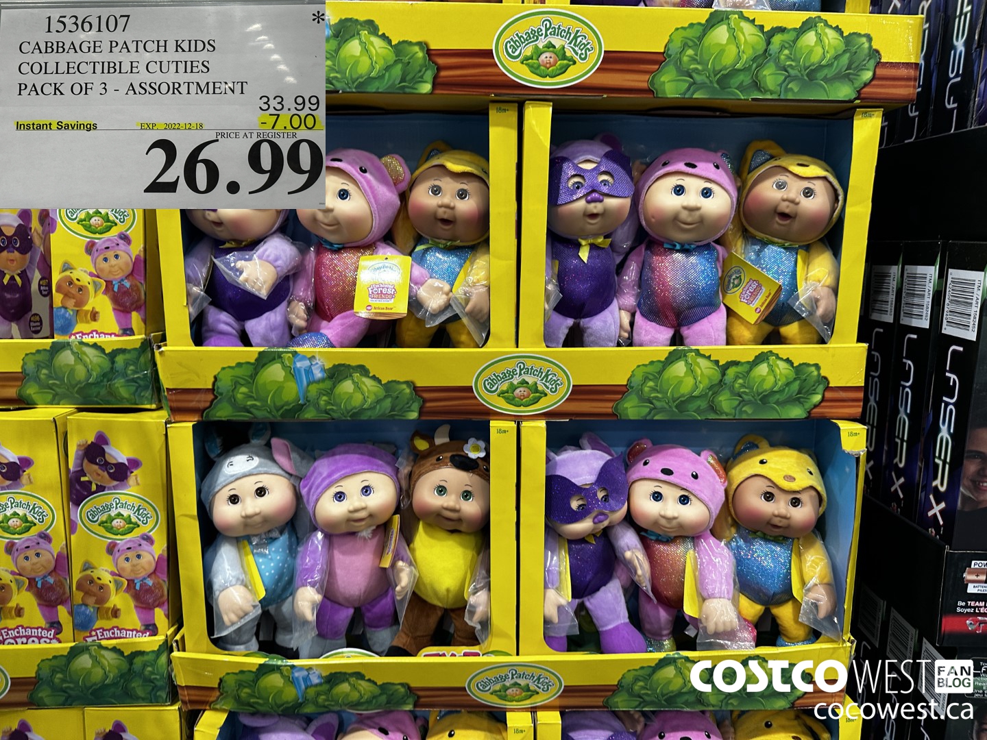 1536107 CABBAGE PATCH KIDS COLLECTIBLE CUTIES ASSORTMENT PACK OF 3 ($7.00 INSTANT SAVINGS EXPIRES ON 2022-12-18) $26.99