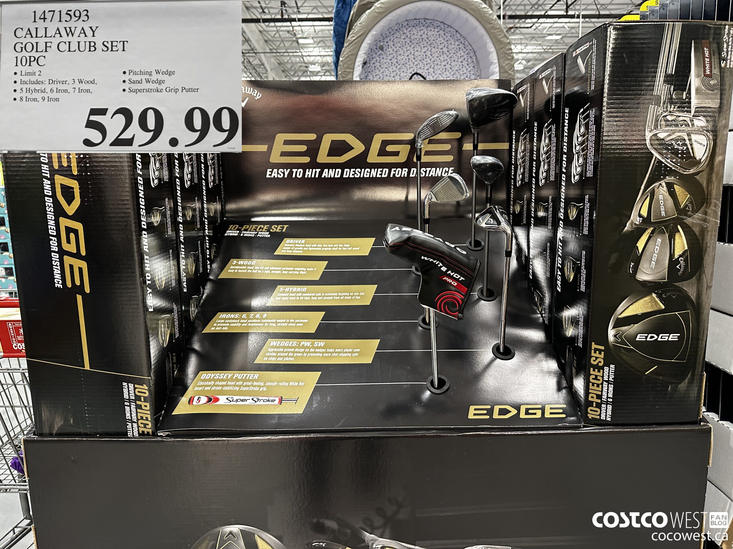 1471593 CALLAWAY GOLF CLUB SET 10PC $529.99
