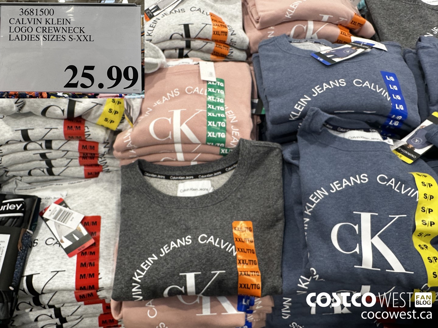 Costco Deals - ❤️Comfy @calvinklein ladies logo #hoodies only
