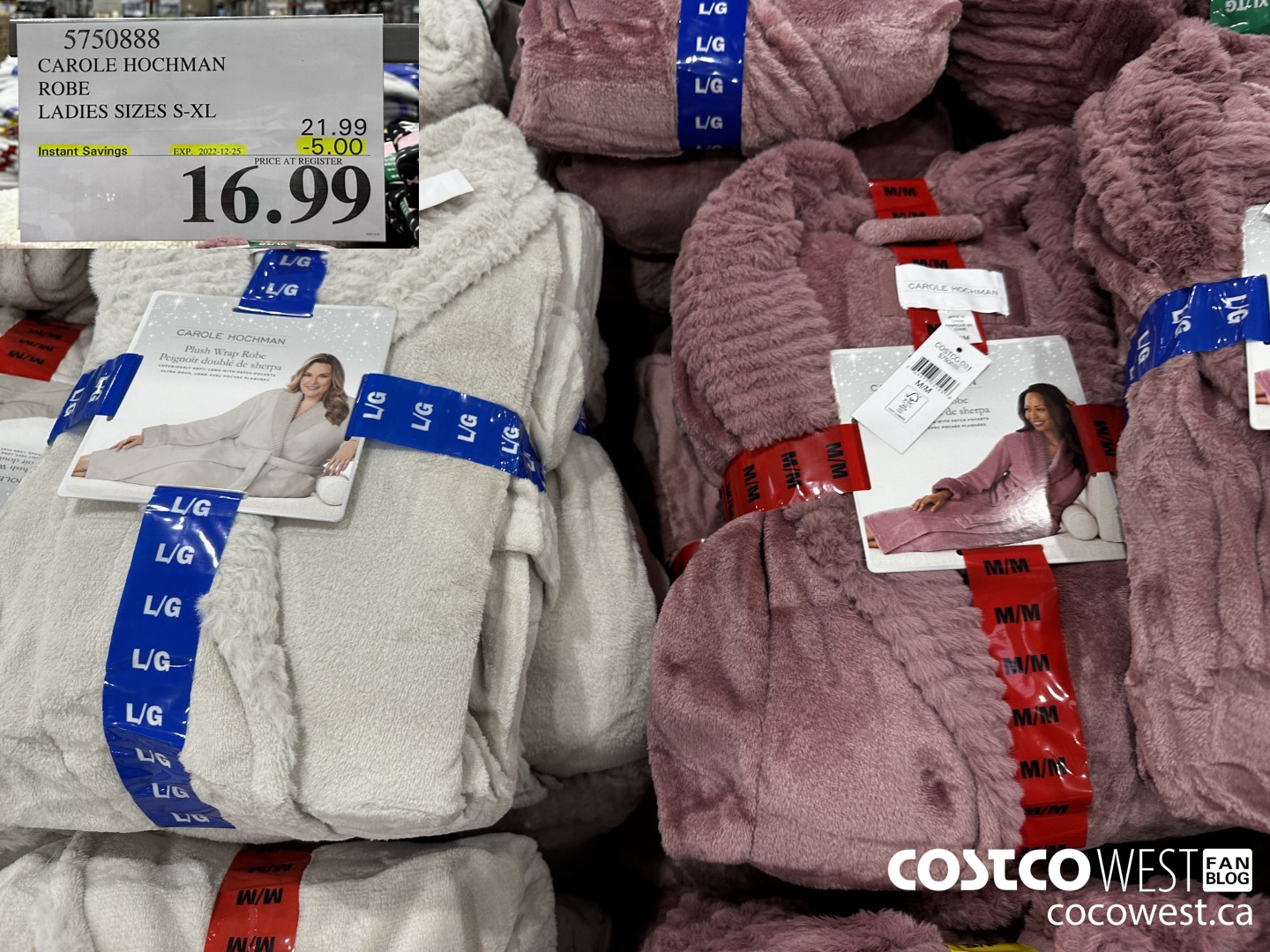 5750888 CAROLE HOCHMAN ROBE LADIES SIZES S-XL  ($5.00 INSTANT SAVINGS EXPIRES ON 2022-12-25) $16.99