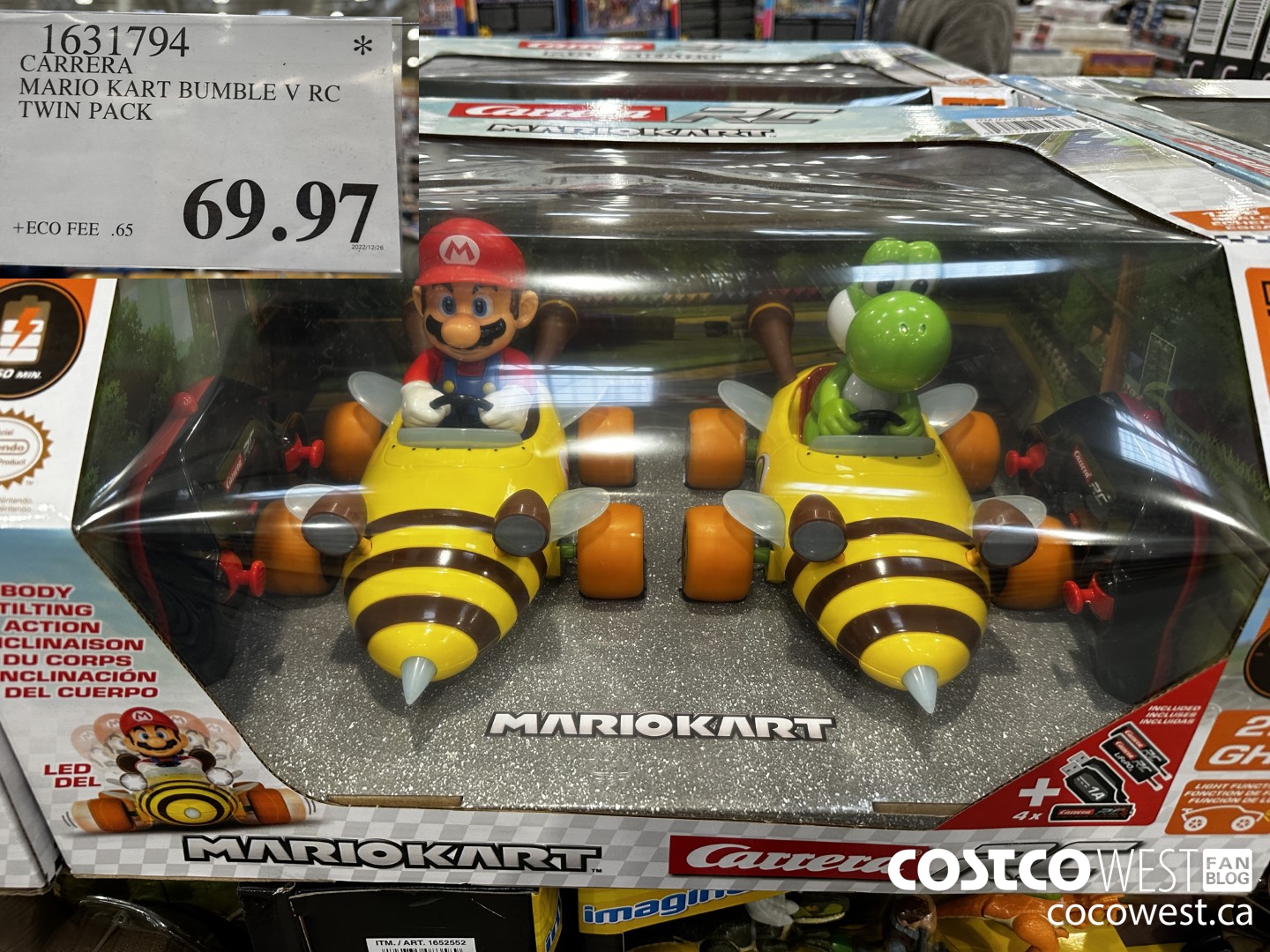 1631794 CARRERA MARIO KART BUMBLE V RC TWIN PACK $69.97