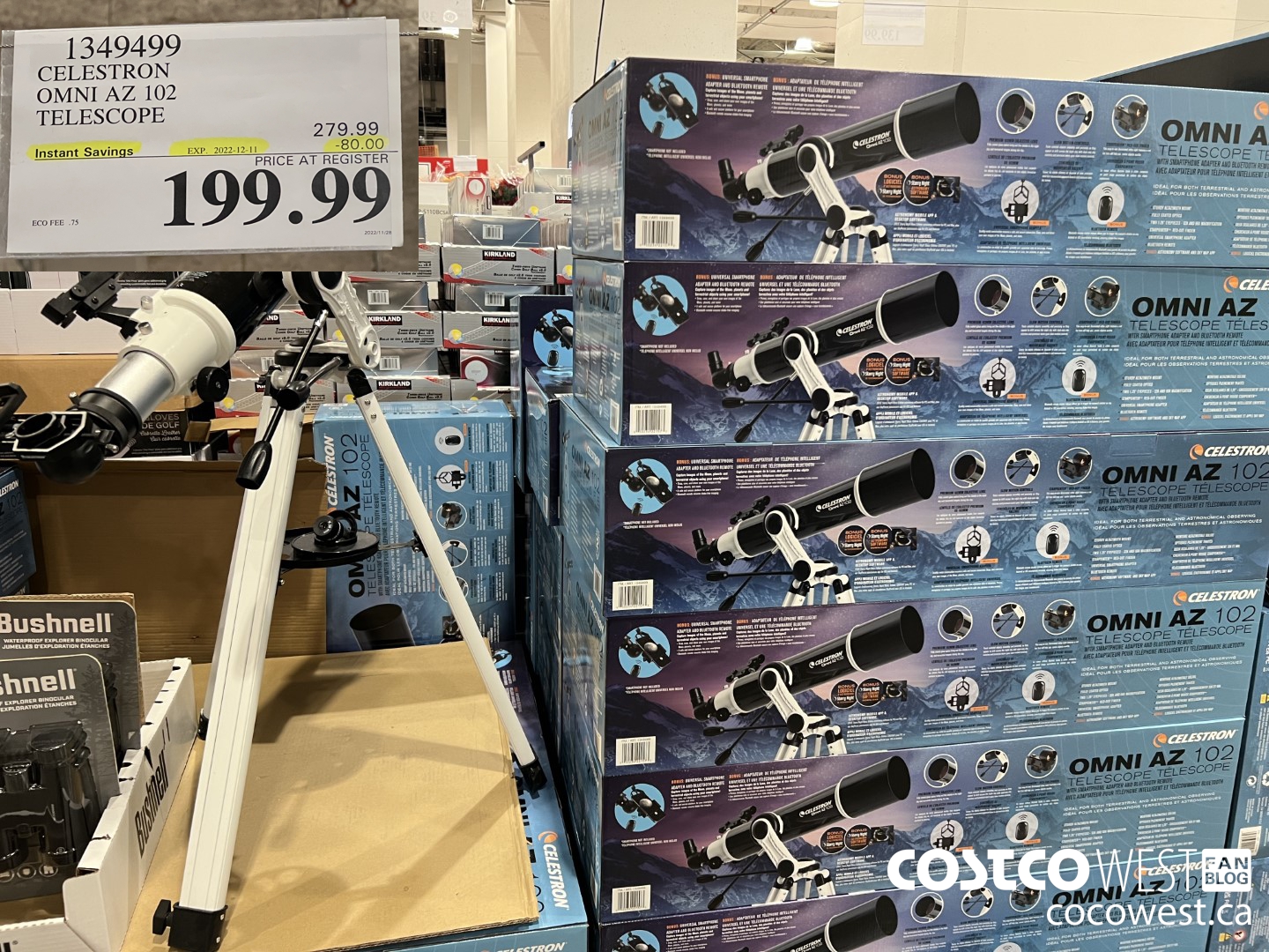 1349499 CELESTRON OMNI AZ 102 TELESCOPE ($80.00 INSTANT SAVINGS EXPIRES ON 2022-12-11) $199.99