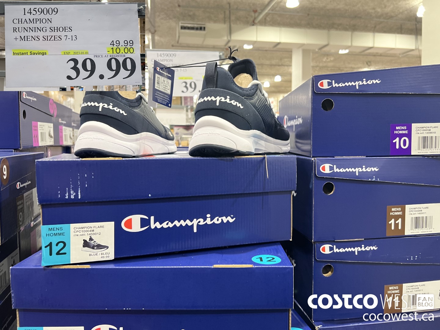 1459009 CHAMPION RUNNING SHOES MENS SIZES 7-13 ($10.00 INSTANT SAVINGS EXPIRES ON 2023-01-01) $39.99