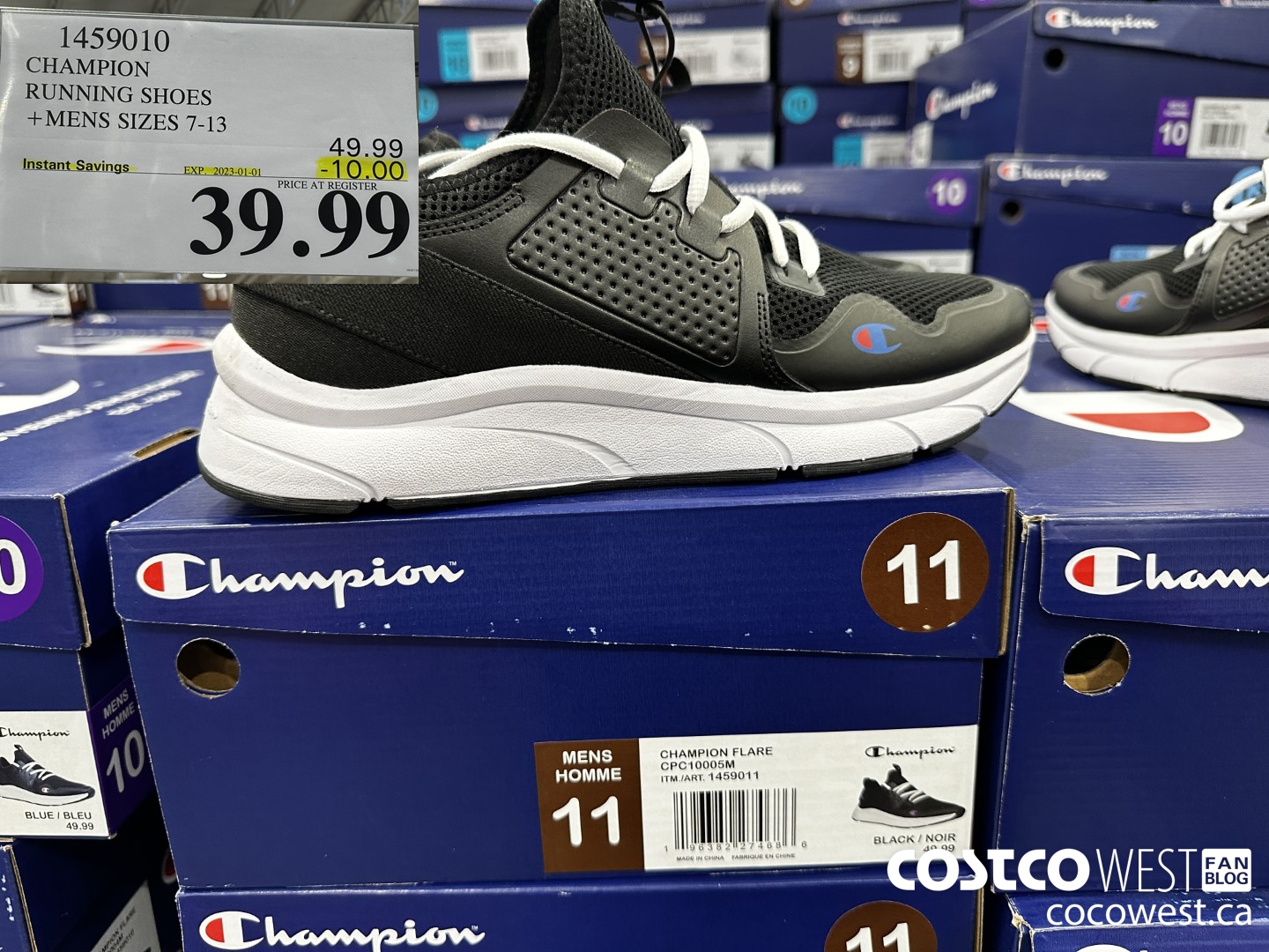 1459010 CHAMPION RUNNING SHOES MENS SIZES 7-13 ($10.00 INSTANT SAVINGS EXPIRES ON 2023-01-01) $39.99