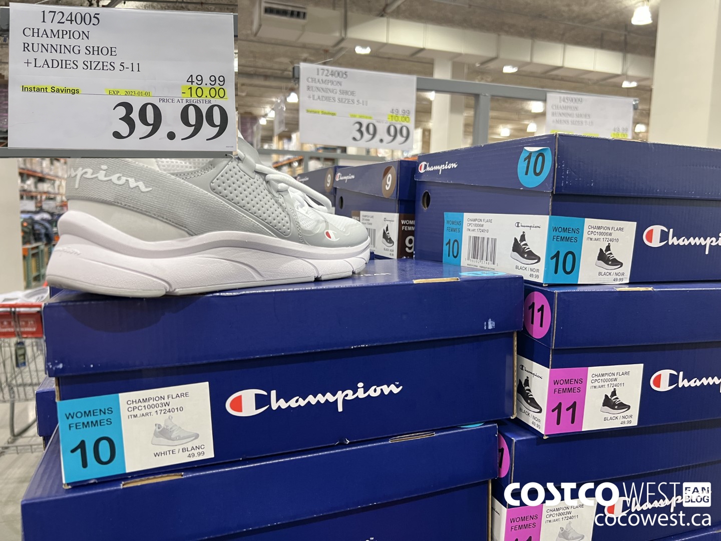 1724005 CHAMPION RUNNING SHOE LADIES SIZES 5-11 ($10.00 INSTANT SAVINGS EXPIRES ON 2023-01-01) $39.99