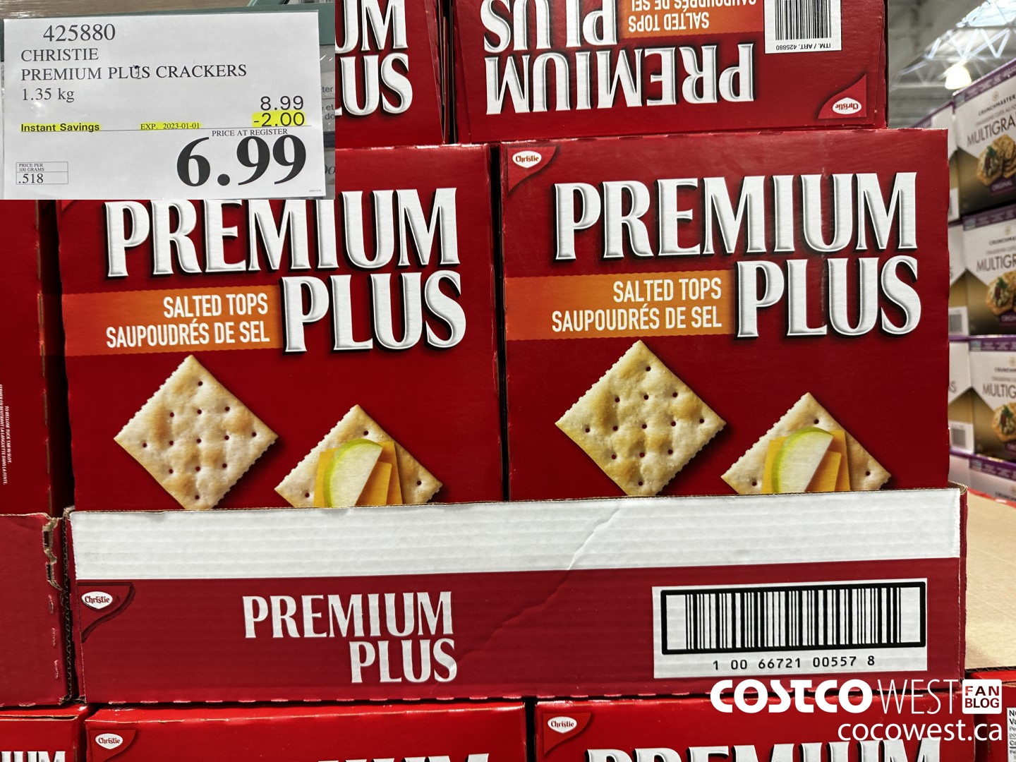 425880 CHRISTIE PREMIUM PLUS CRACKERS 1.35 kg ($2.00 INSTANT SAVINGS EXPIRES ON 2022-11-20) $6.99