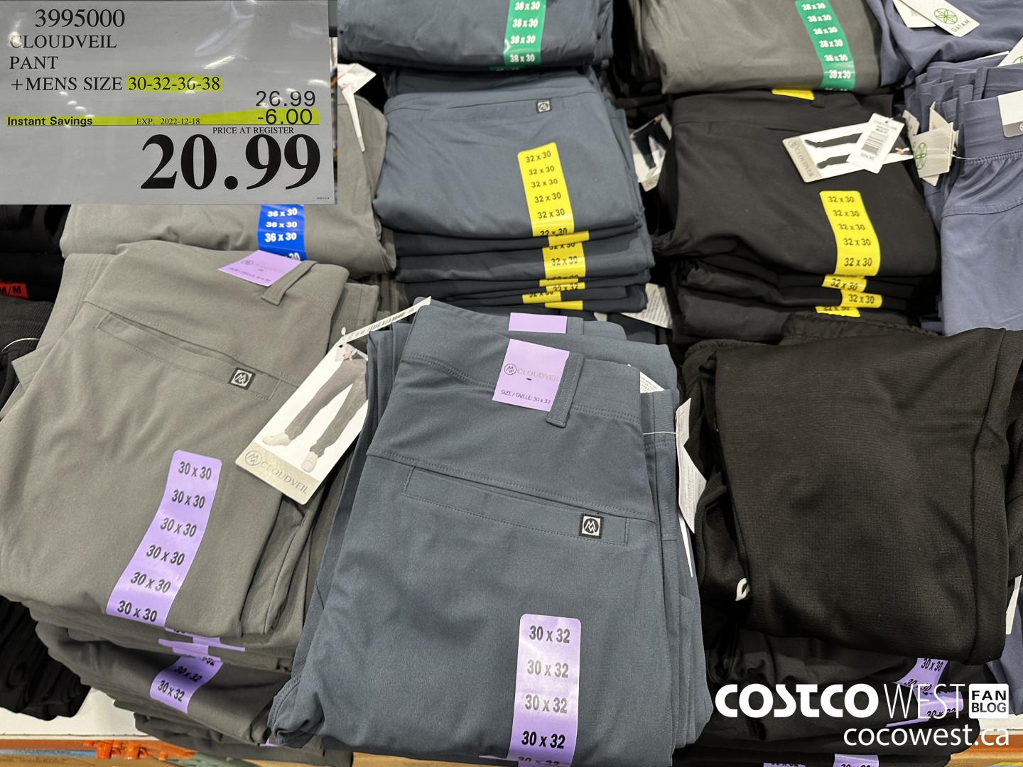 Costco Finds Canada, Mens #CloudVeil walking pants are $6 off through  6/26. These look super comfy! 😍