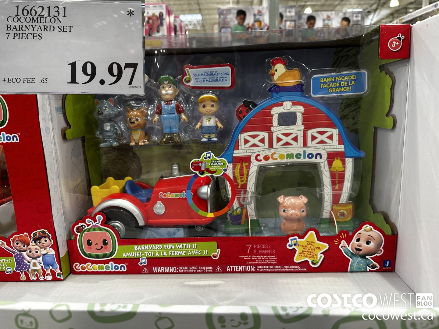 1662131 COCOMELON BARNYARD SET 7 PIECES $19.97