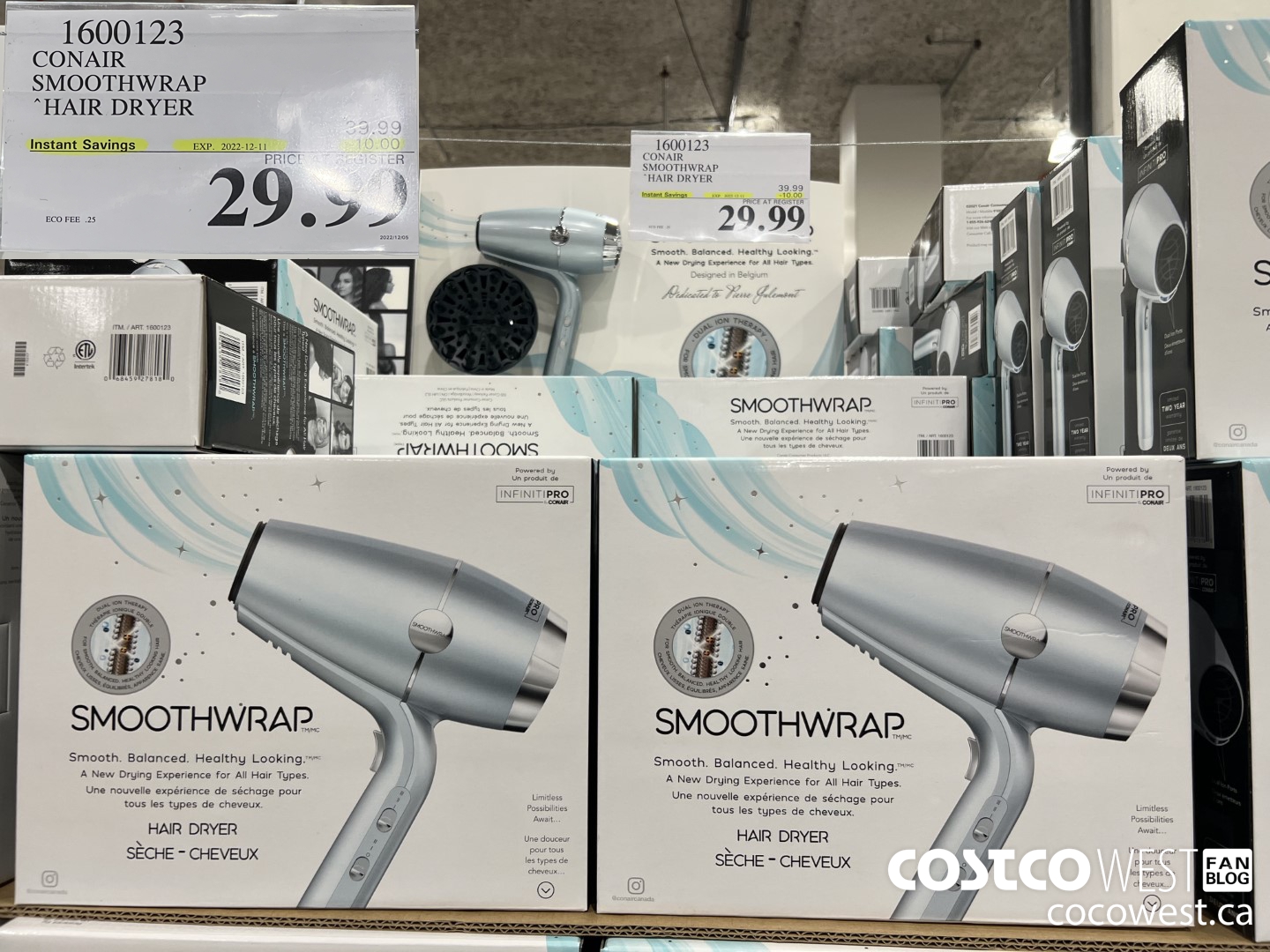 1600123 CONAIR SMOOTHWRAP HAIR DRYER ($10.00 INSTANT SAVINGS EXPIRES ON 2022-12-11) $29.99