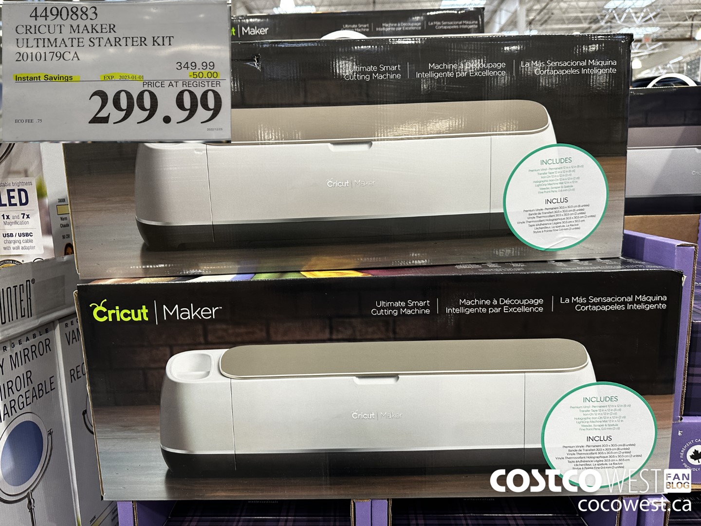 4490883 CRICUT MAKER ULTIMATE STARTER KIT 2010179CA ($50.00 INSTANT SAVINGS EXPIRES ON 2023-01-01) $299.99