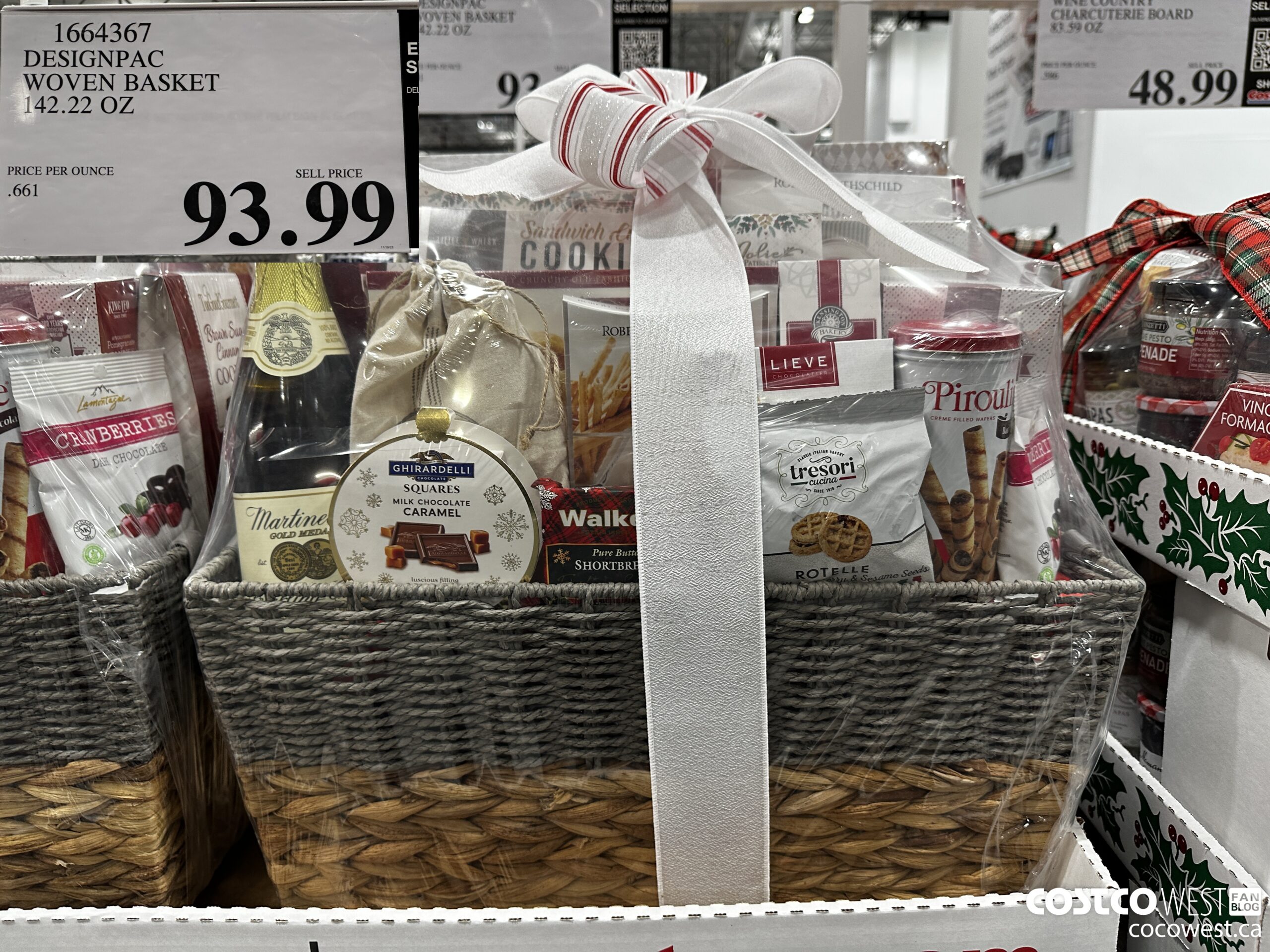 1664367 DESIGNPAC WOVEN BASKET 142.22 OZ $93.99