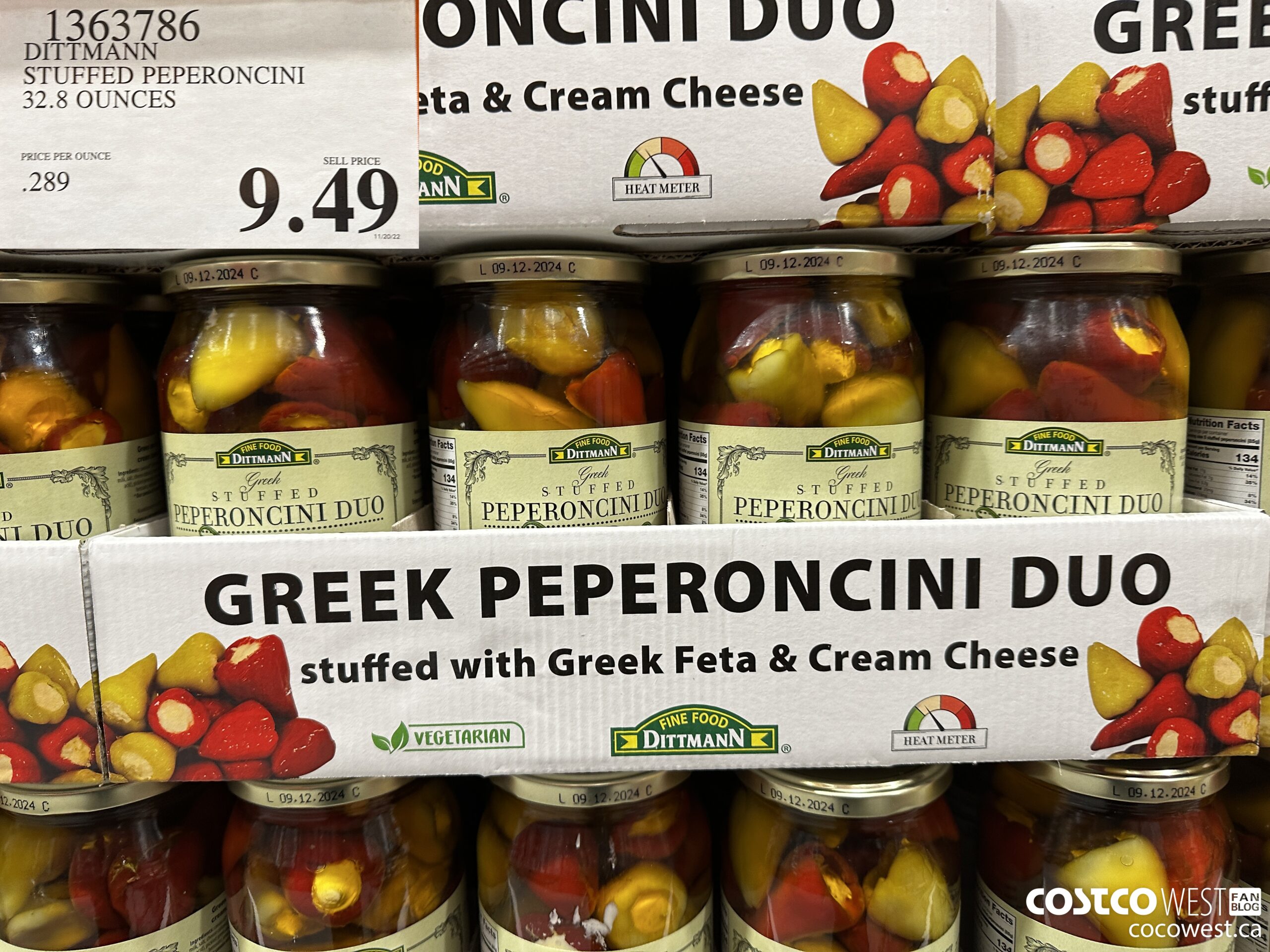 1363786 DITTMANN STUFFED PEPERONCINI 32.8 OUNCES $9.49