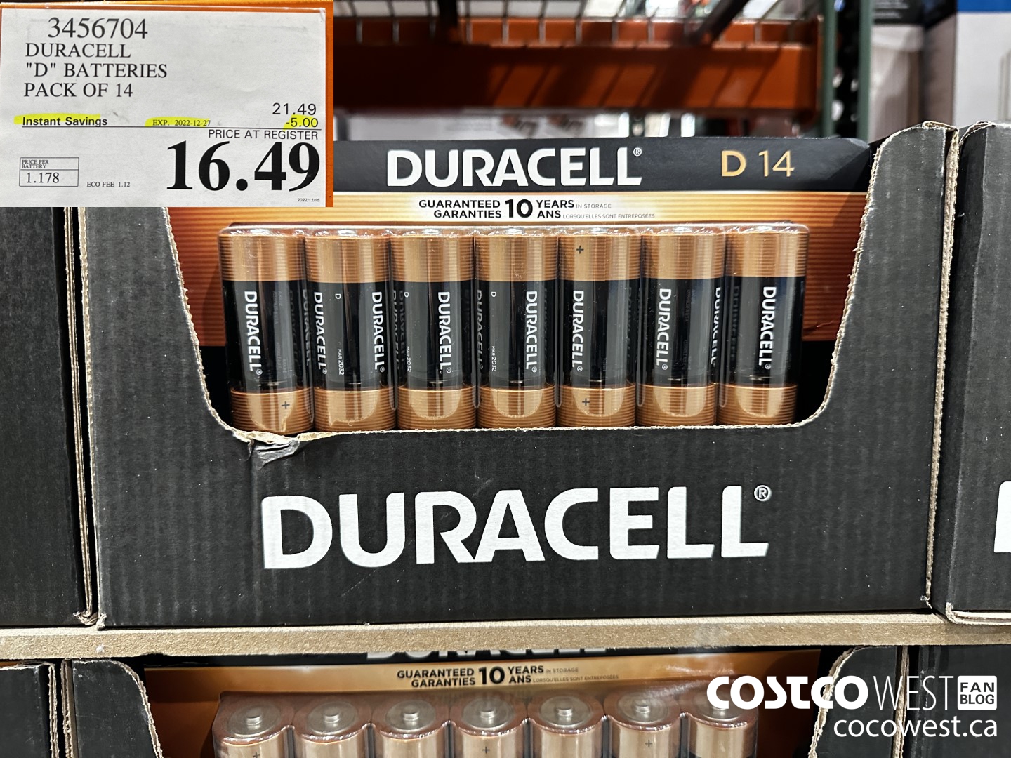 3456704 “DURACELL 