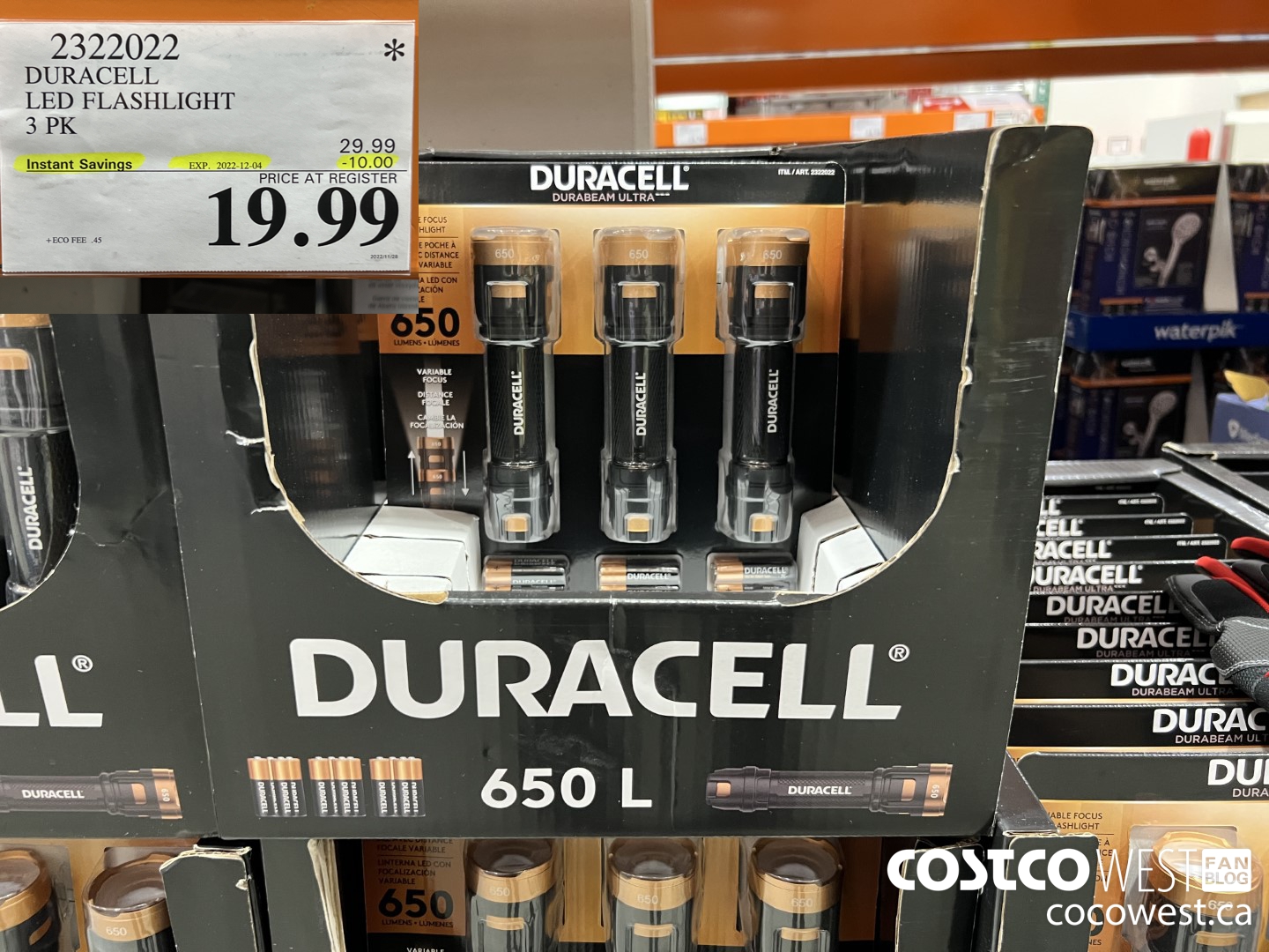 2322022 DURACELL LED FLASHLIGHT 3PK ($10.00 INSTANT SAVINGS EXPIRES ON 2022-12-04) $19.99
