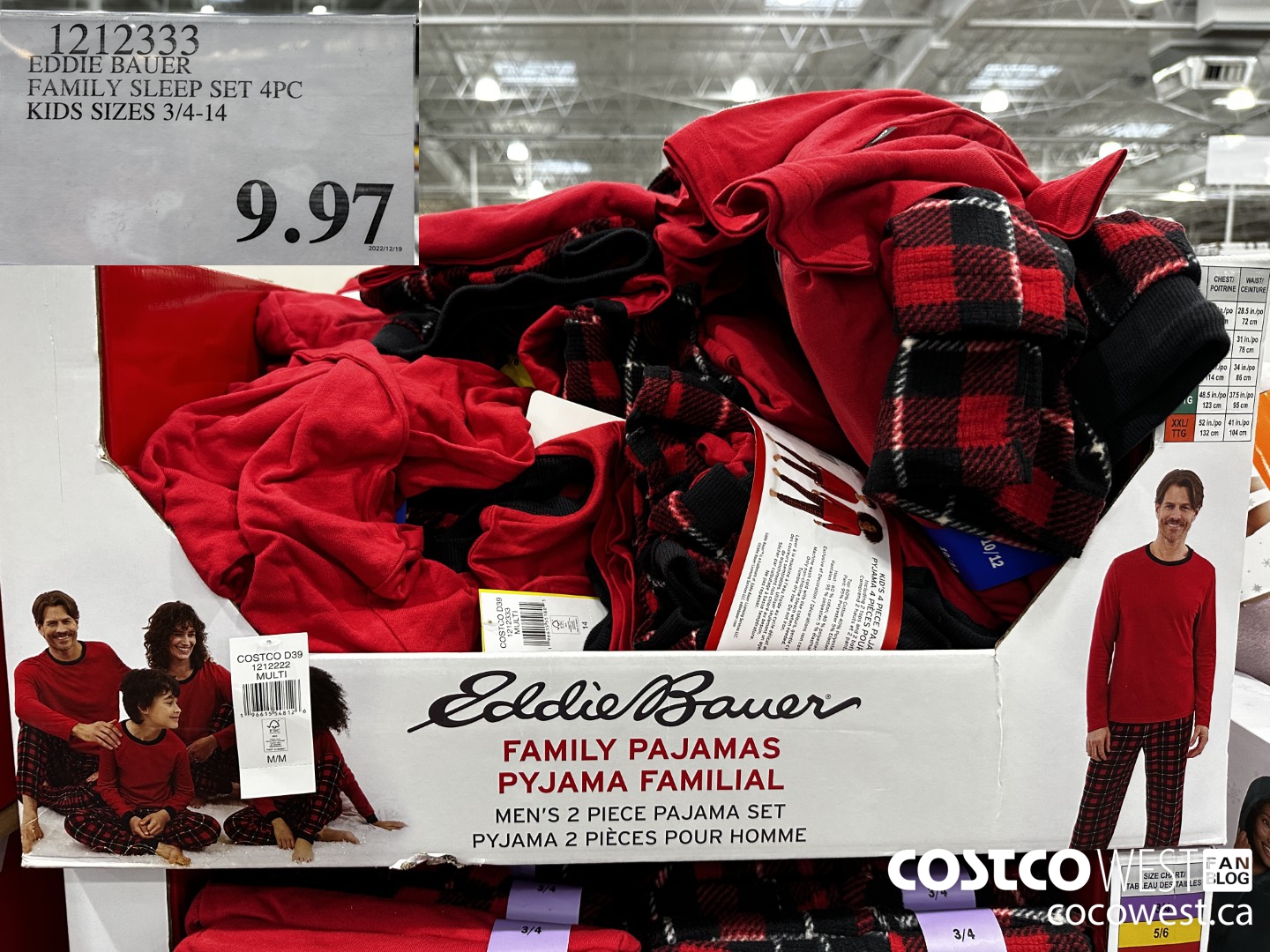 1212333 EDDIE BAUER FAMILY SLEEP SET 4PC KIDS SIZES 3/4-14 $9.97