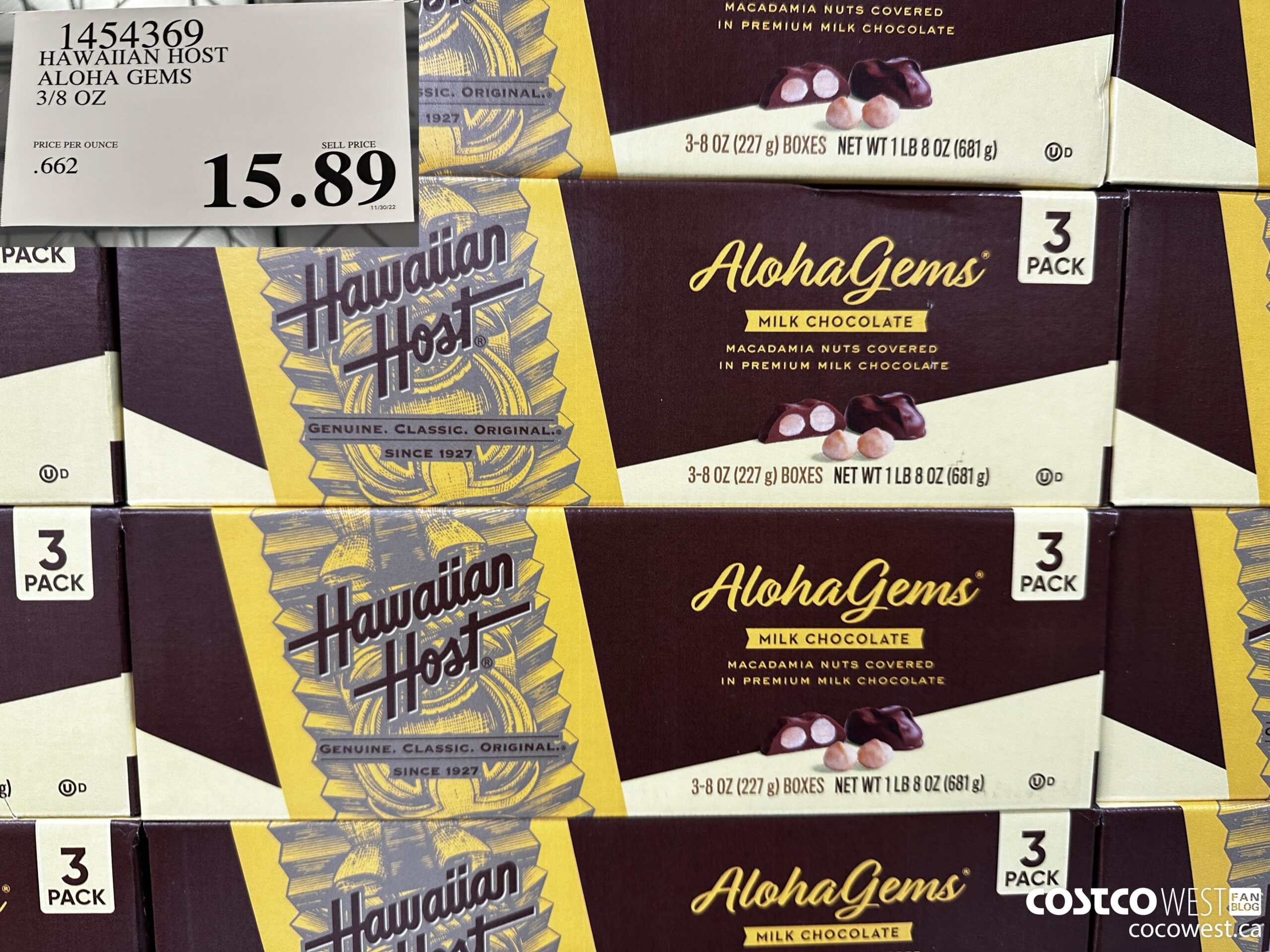 1454369 HAWAIIAN HOST ALOHA GEMS 3/8 OZ $15.89