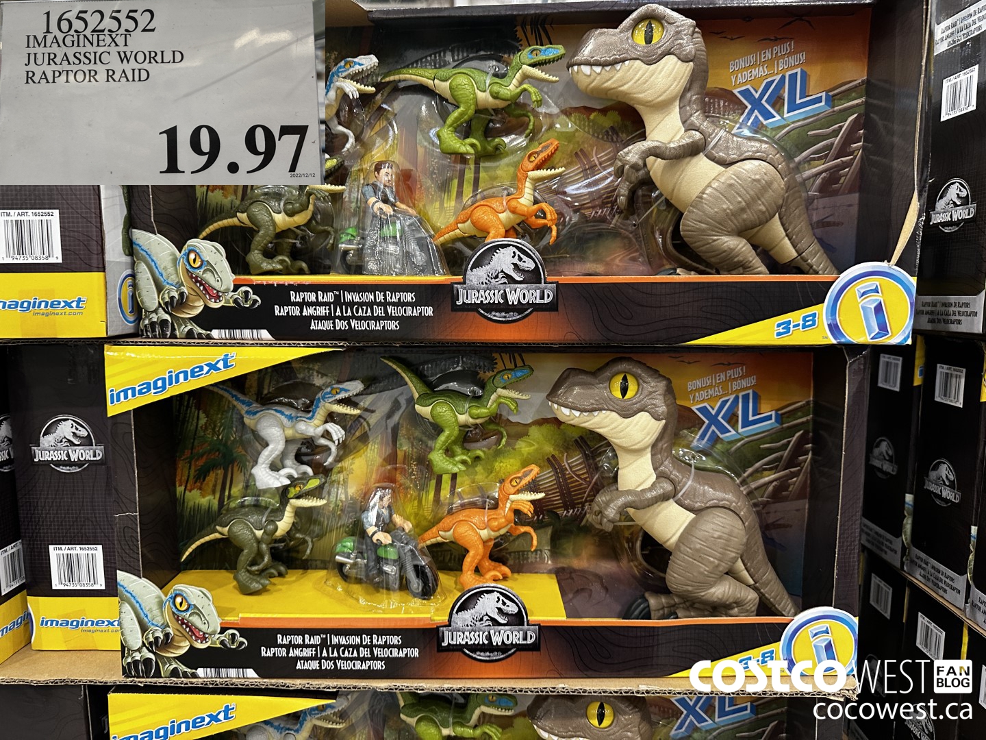 1652552 IMAGINEXT JURASSIC WORLD RAPTOR RAID  $19.97