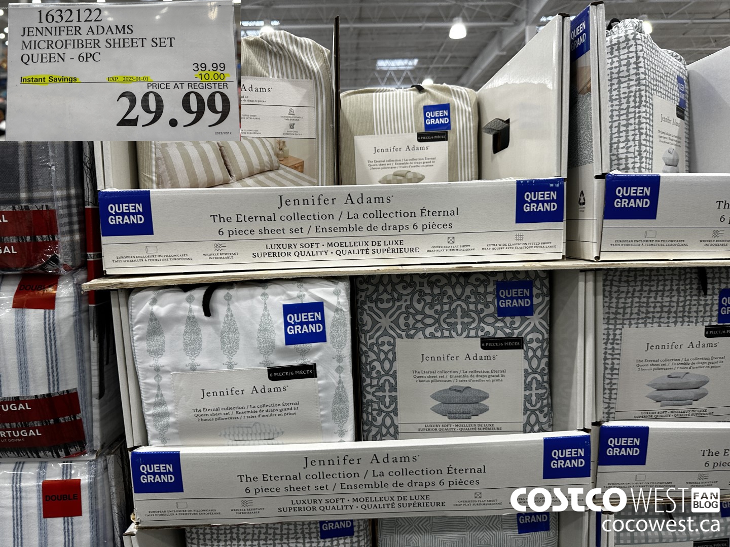 1632122 JENNIFER ADAMS MICROFIBER SHEET SET QUEEN 6PC ($10.00 INSTANT SAVINGS EXPIRES ON 2023-01-01) $29.99