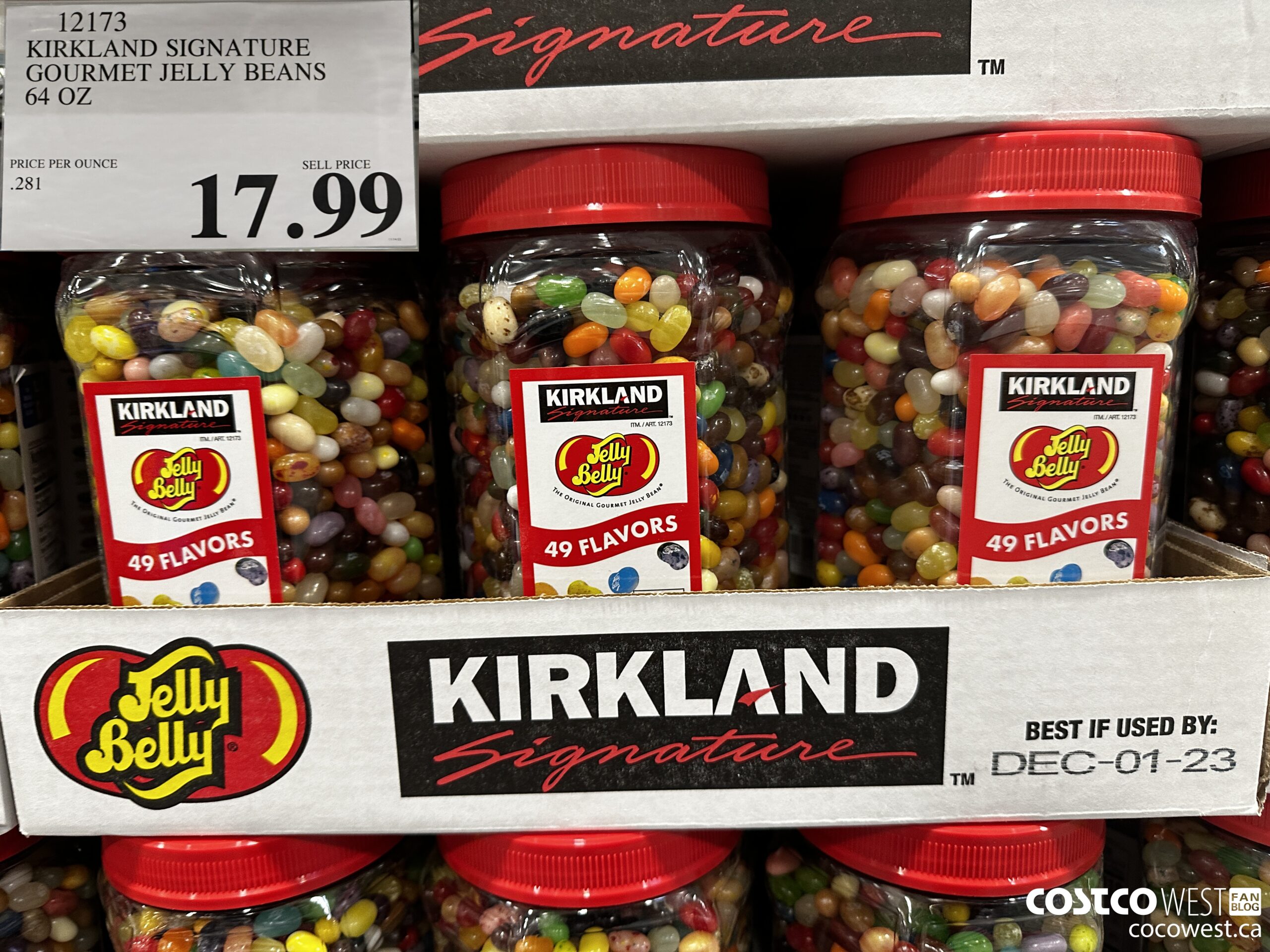 12173 KIRKLAND SIGNATURE GOURMET JELLY BEANS 64 OZ $17.99