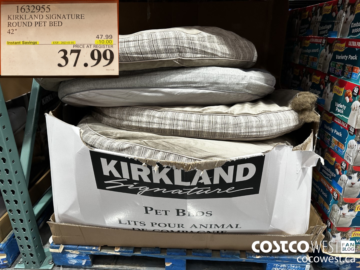 1632955 KIRKLAND SIGNATURE ROUND PET BED 42
