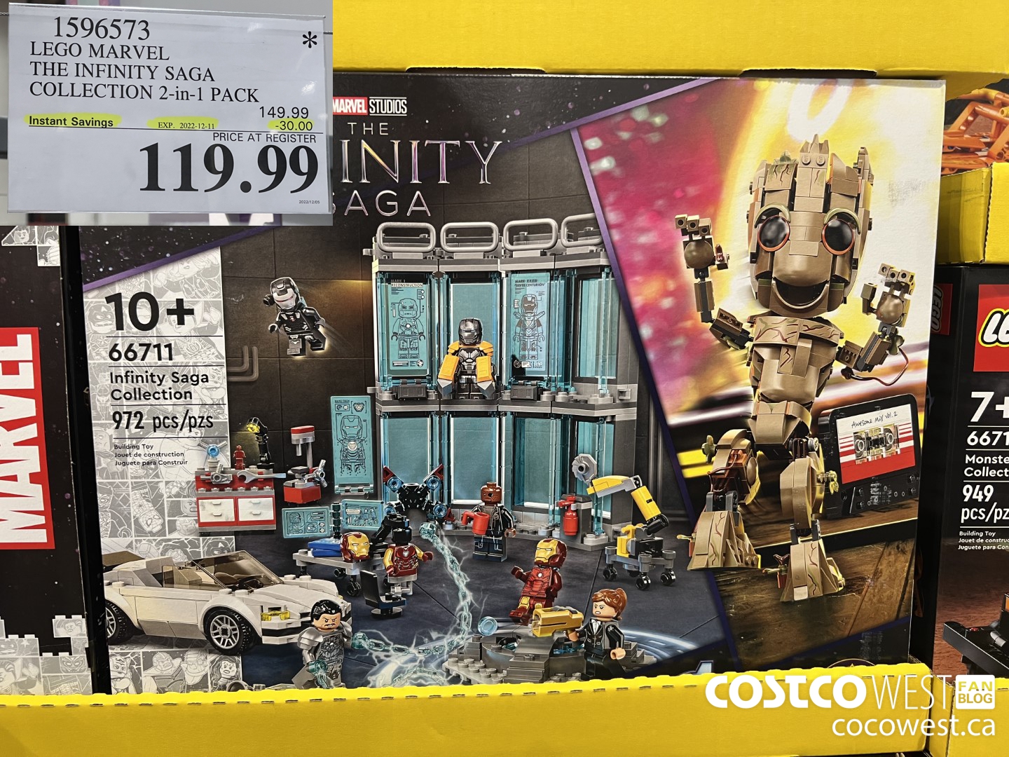 1596573 LEGO MARVEL THE INFINITY SAGA COLLECTION 2-IN-1 PACK ($30.00 INSTANT SAVINGS EXPIRES ON 2022-12-11) $119.99