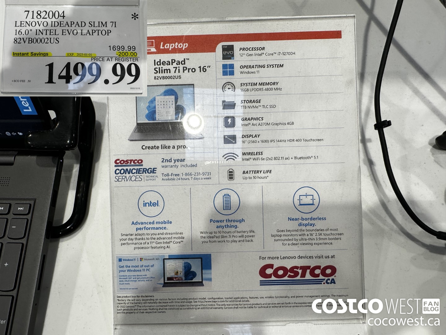 7182004 LENOVO IDEAPAD SLIM 7I 16