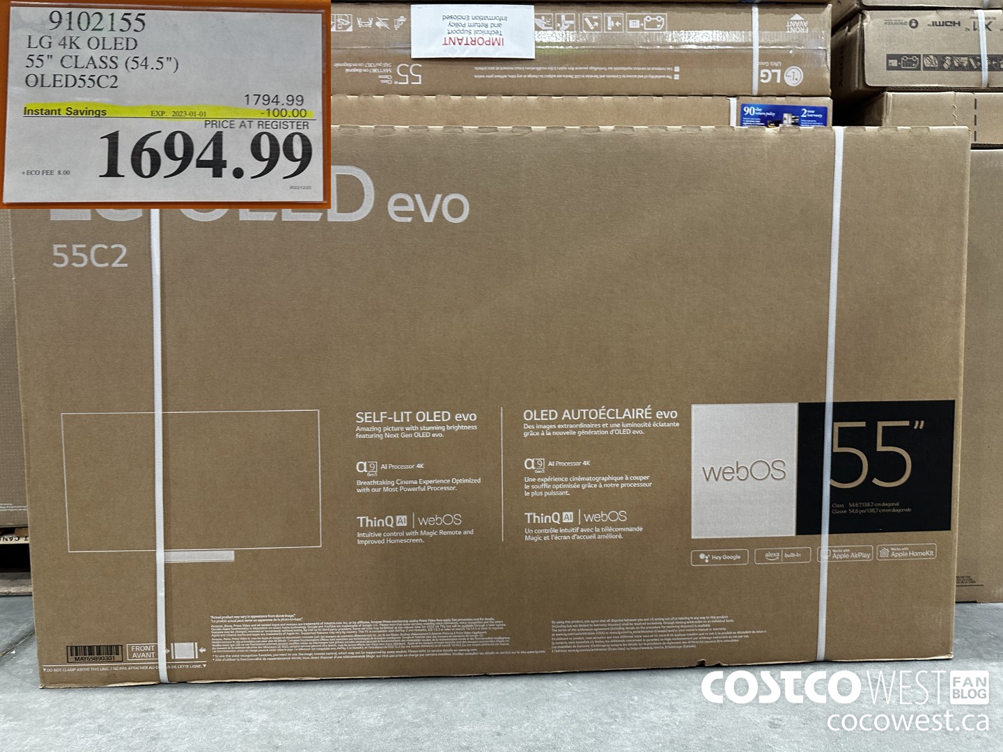 9102155 LG 4K OLED 55