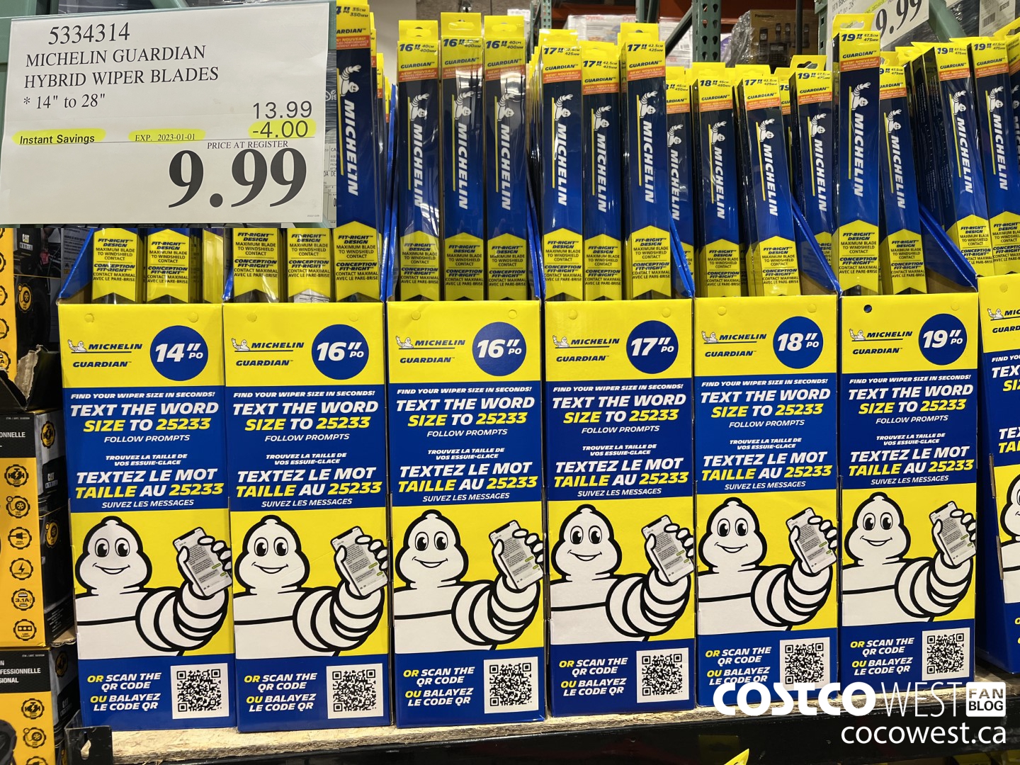 5334314 MICHELIN GUARDIAN HYBRID WIPER BLADES 14