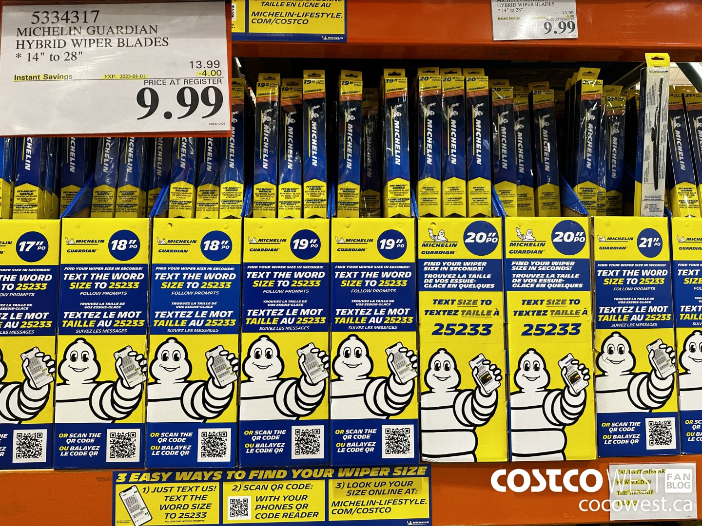 5334317 MICHELIN GUARDIAN HYBRID WIPER BLADES 14