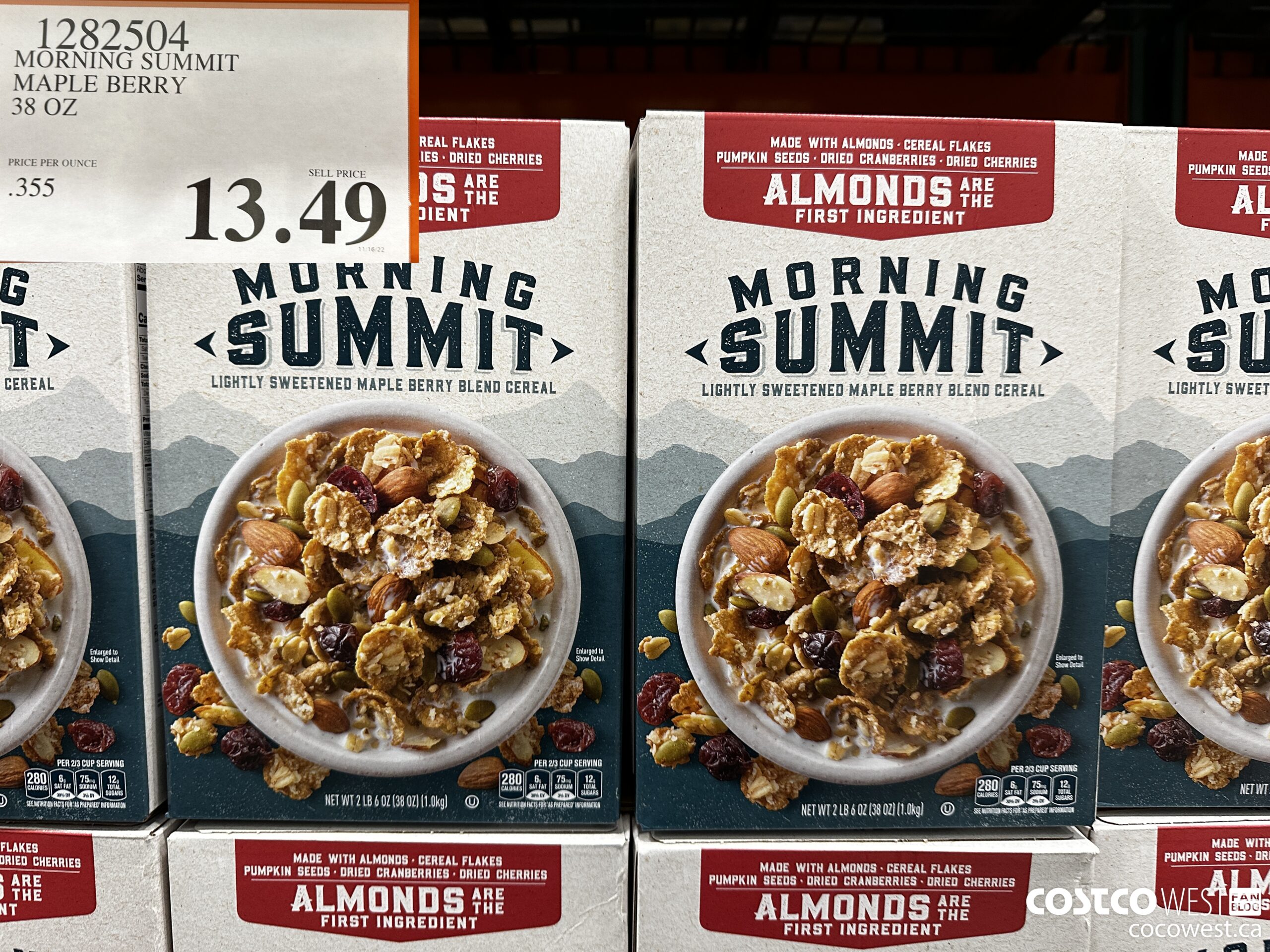 1282504 MORNING SUMMIT MAPLE BERRY 38 OZ $13.49