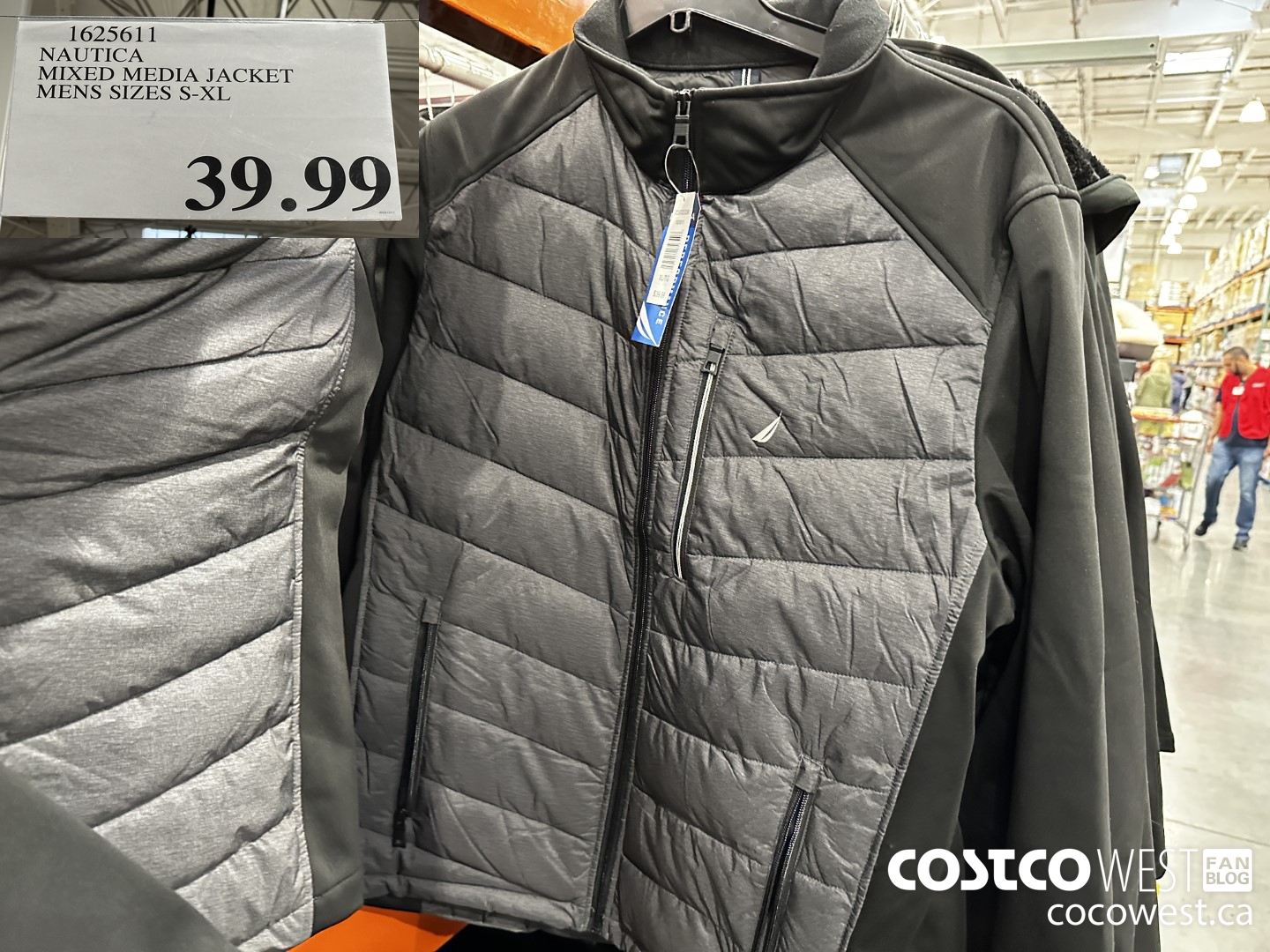 Bought a Nautica coat at Costco last week, was wearing it last