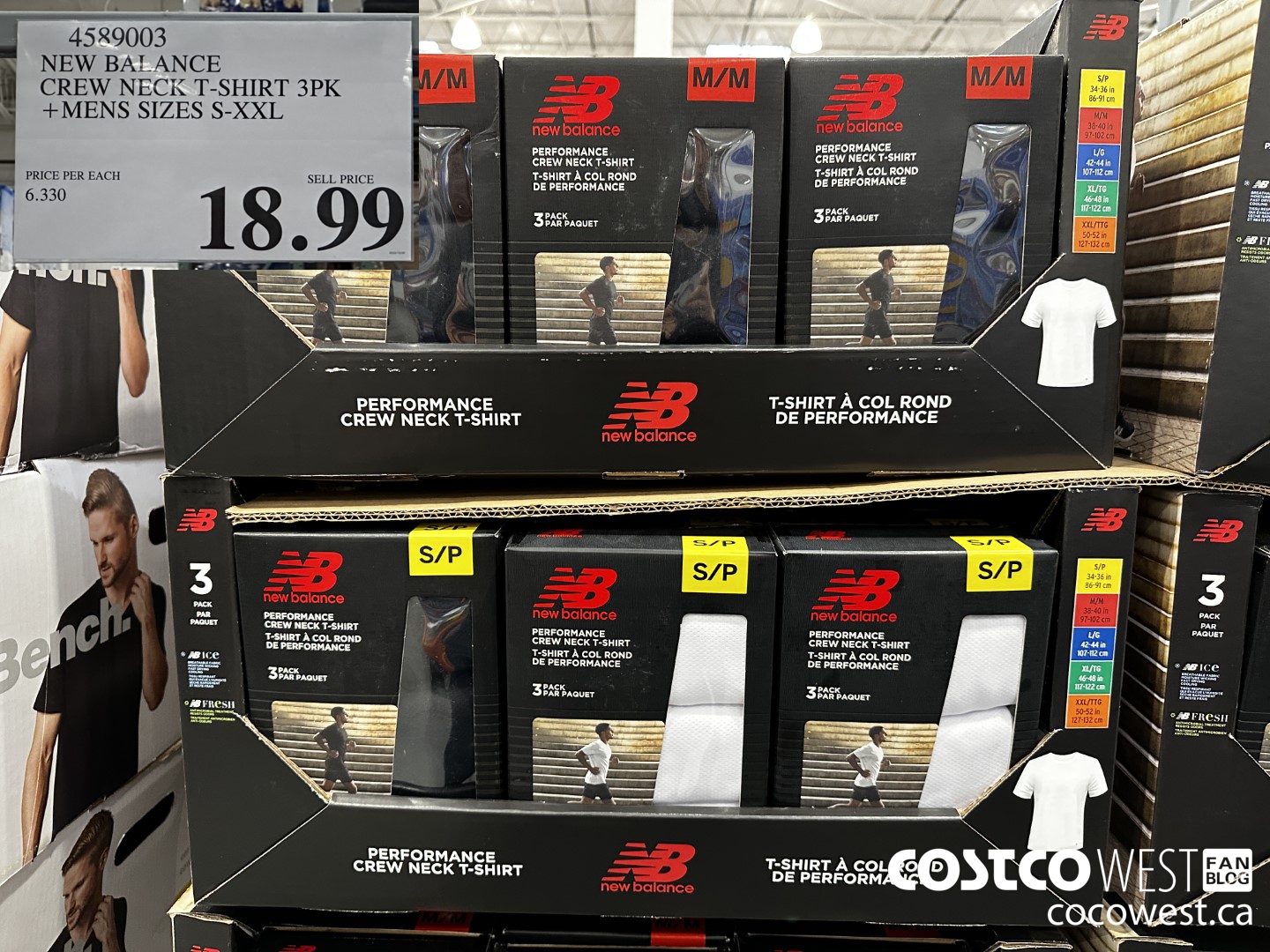 4589003 NEW BALANCE CREW NECK T-SHIRT 3PK MENX SIZES S-XXL $18.99