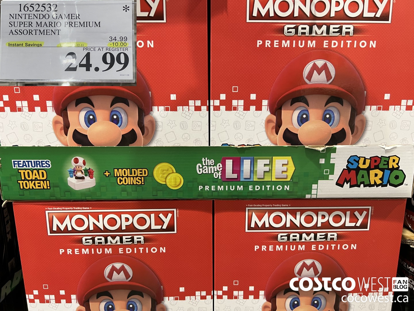 1652532 NINTENDO GAMER SUPER MARIO PREMIUM ASSORTMENT ($10.00 INSTANT SAVINGS EXPIRES ON 2022-12-11) $24.99