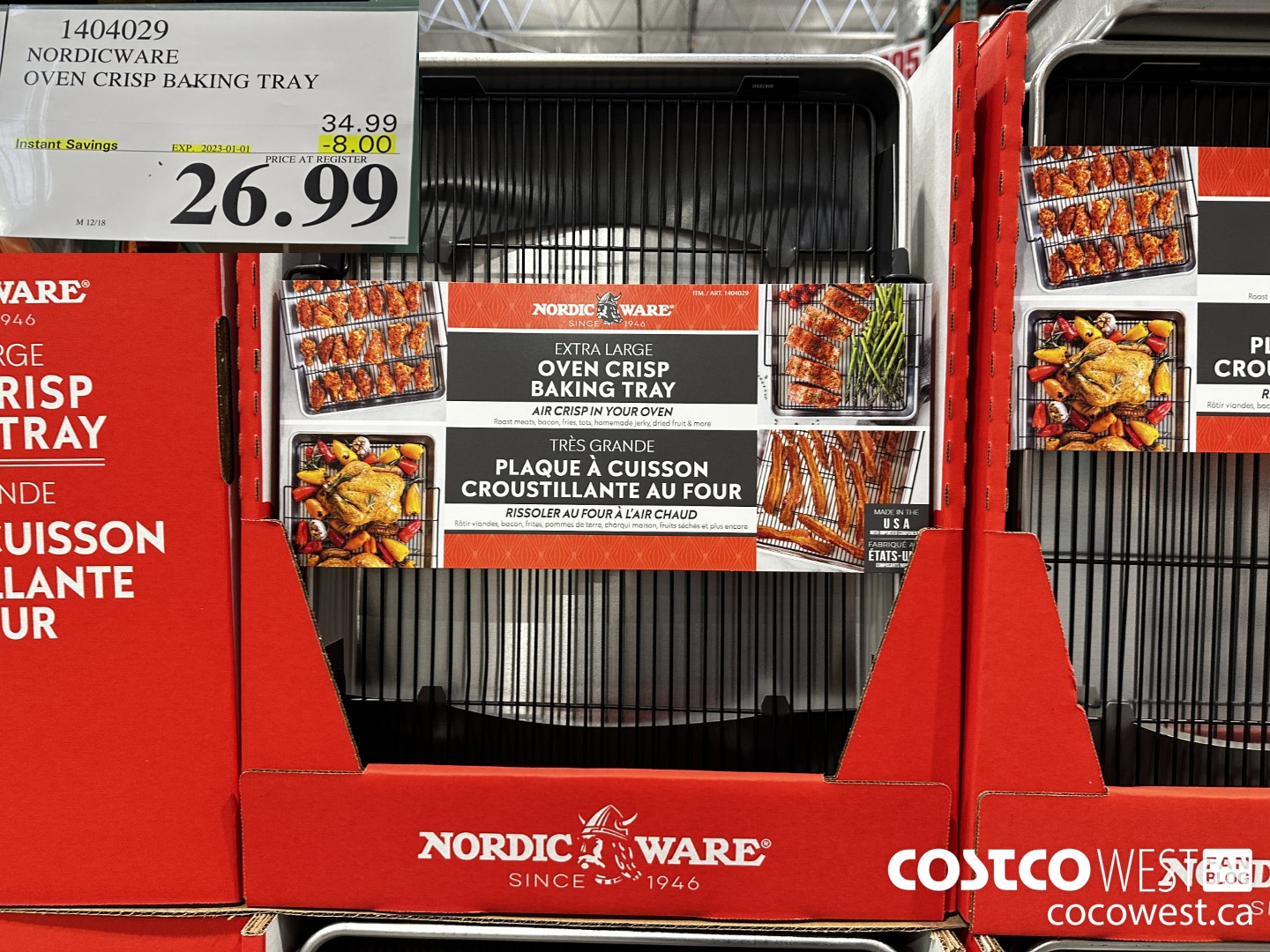 1404029 NORDICWARE OVEN CRISP BAKING TRAY ($8.00 INSTANT SAVINGS EXPIRES ON 2023-01-01) $26.99