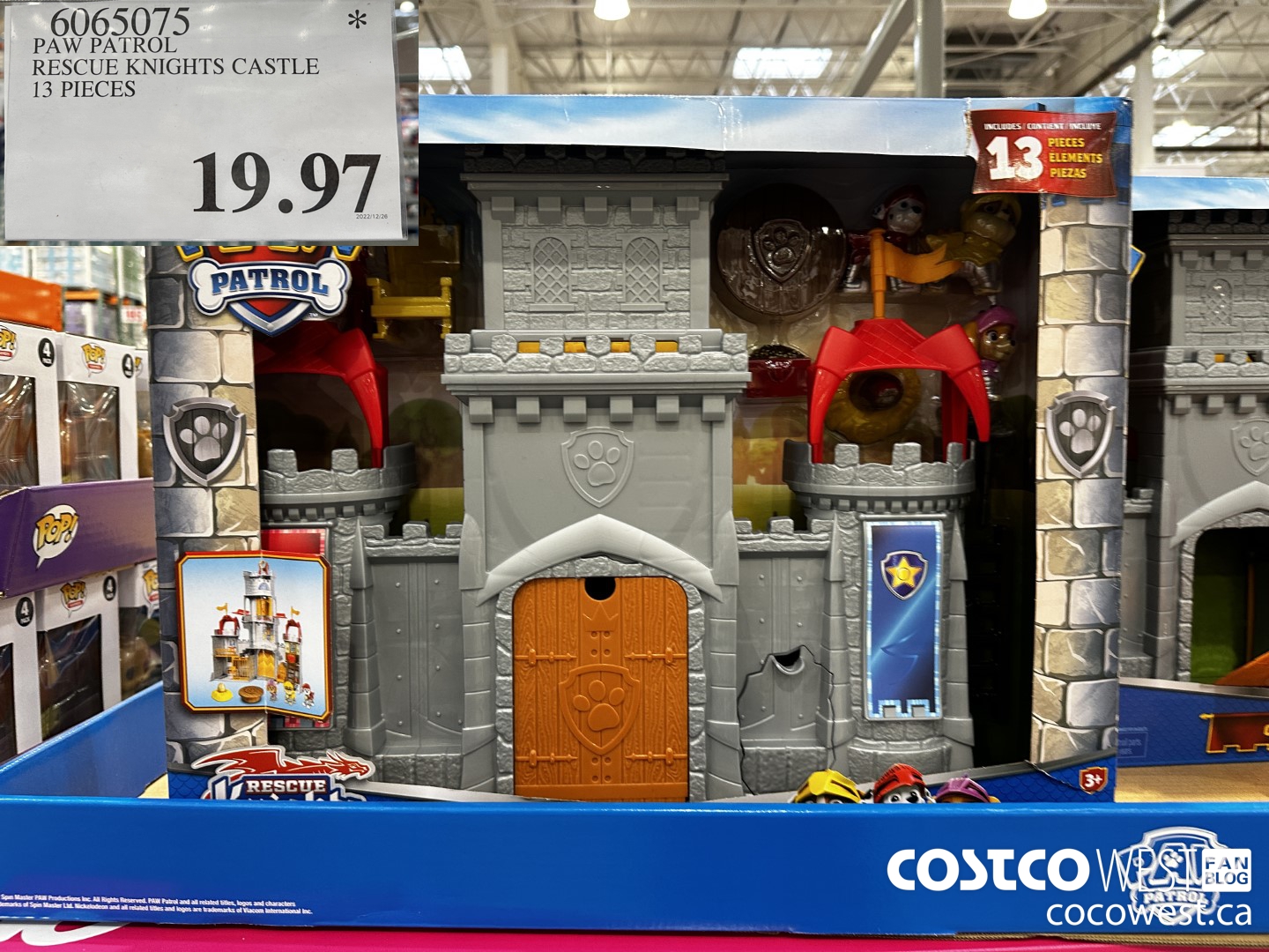 6065075 PAW PATROL RESCUE KNIGHTS CASTLE 13 PIECES $19.97