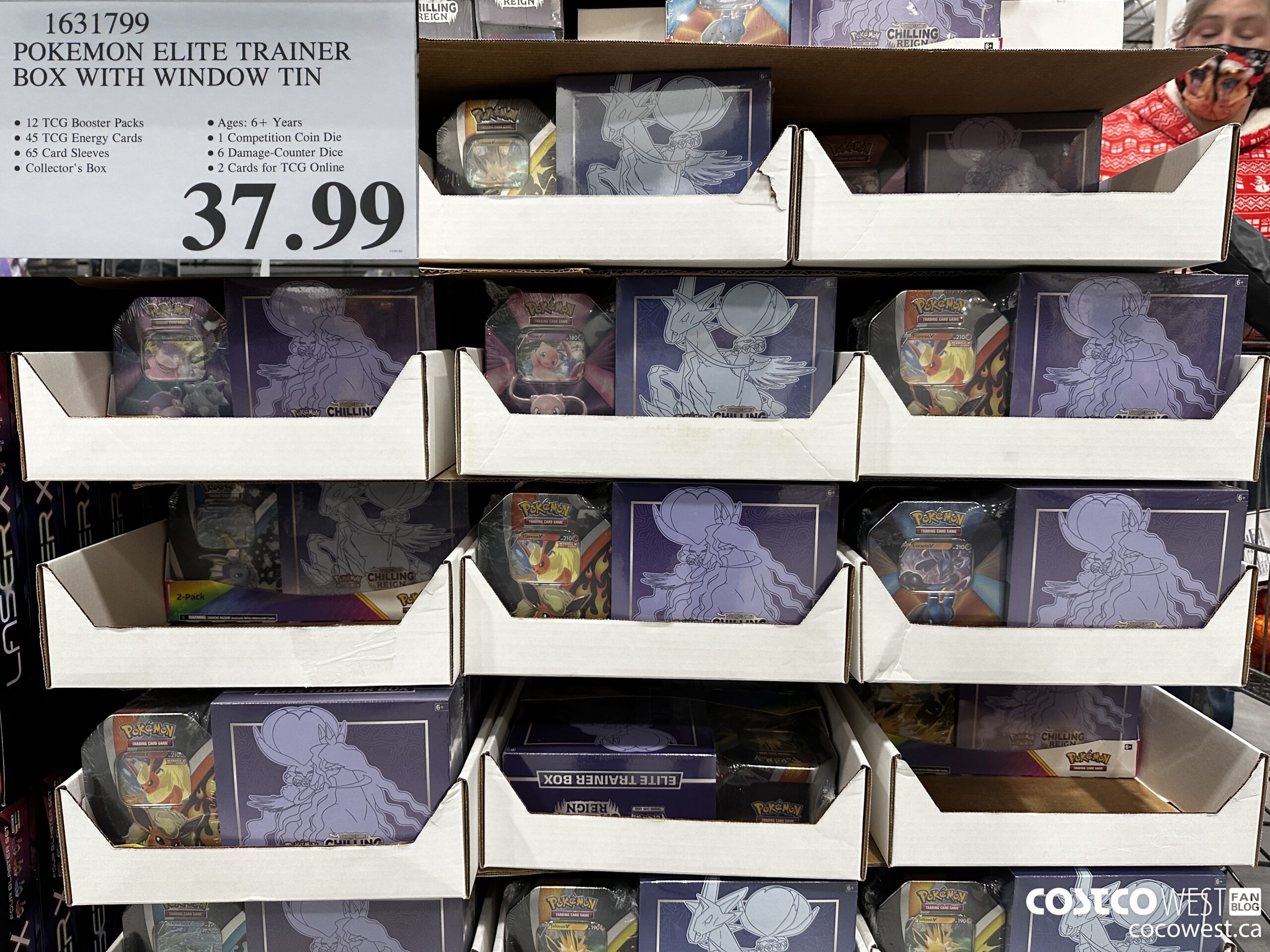 1631799 POKEMON ELITE TRAINER BOX WITH WINDOW TIN $37.99