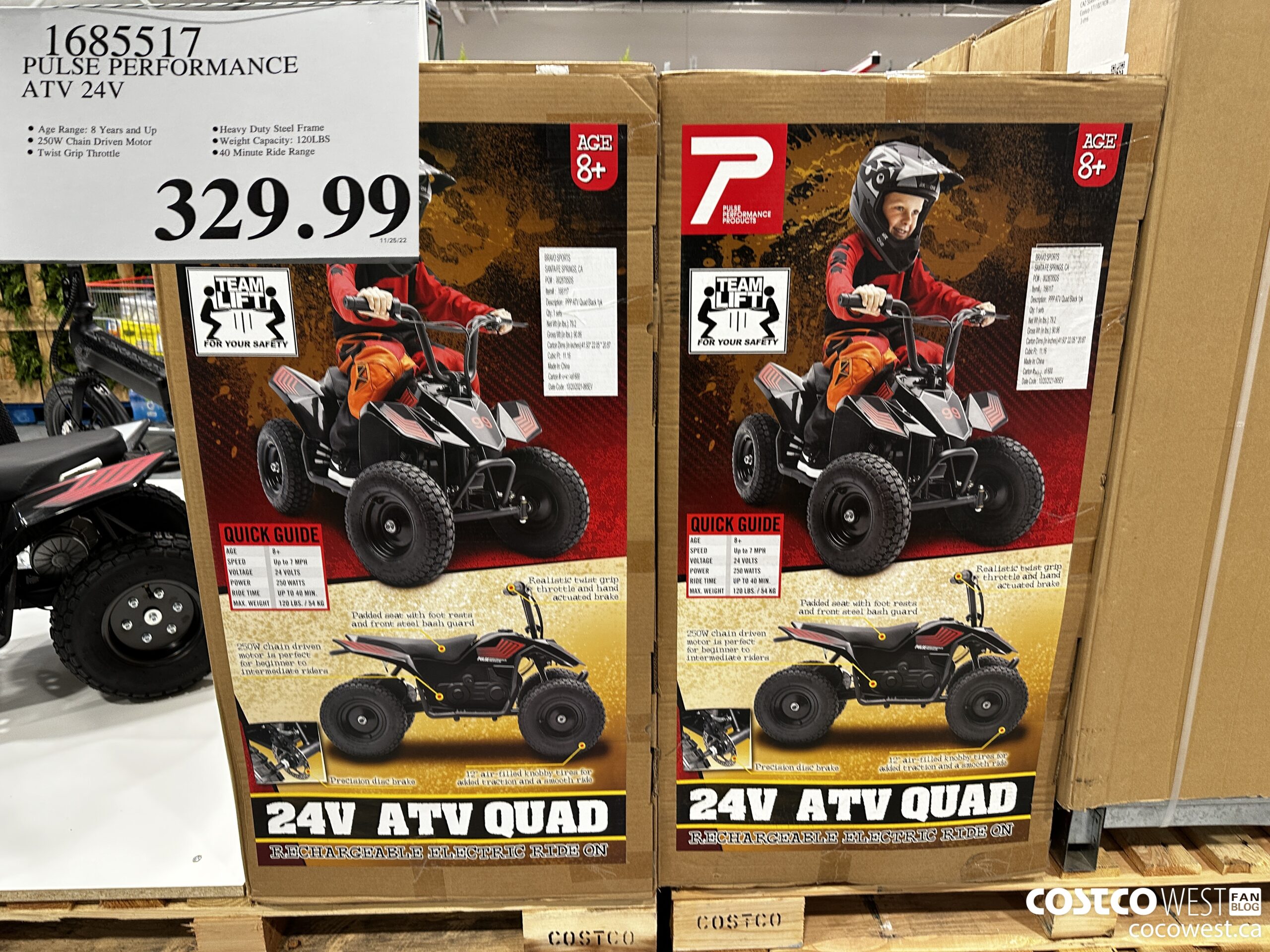 1685517 PULSE PERFORMANCE ATV 24V $329.99