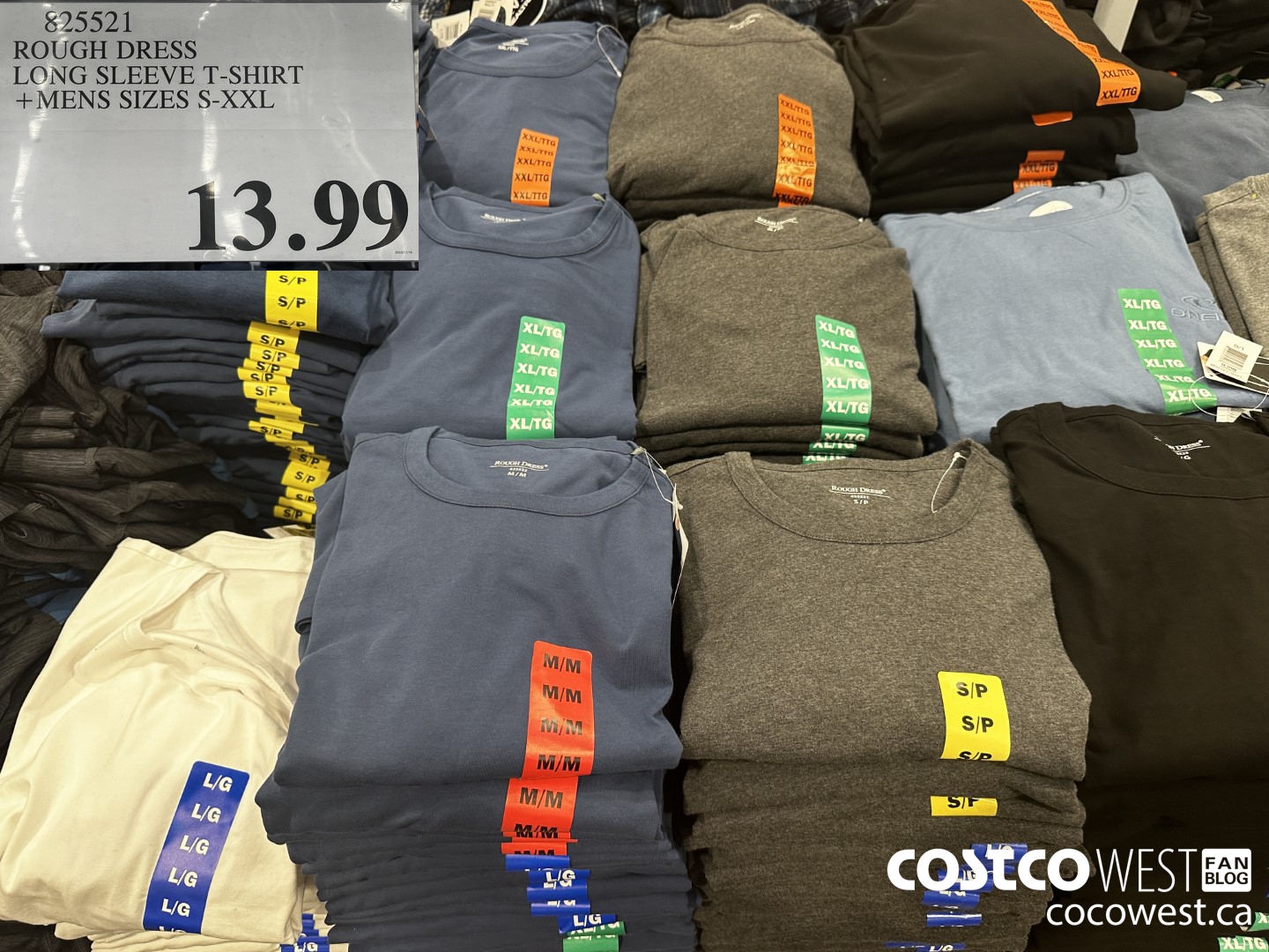 I spotted these 💯% cotton #LuckyBrand t-shirts at my local Costco 🇨🇦  today, $12.99 for one tee. The fabric was really soft! �