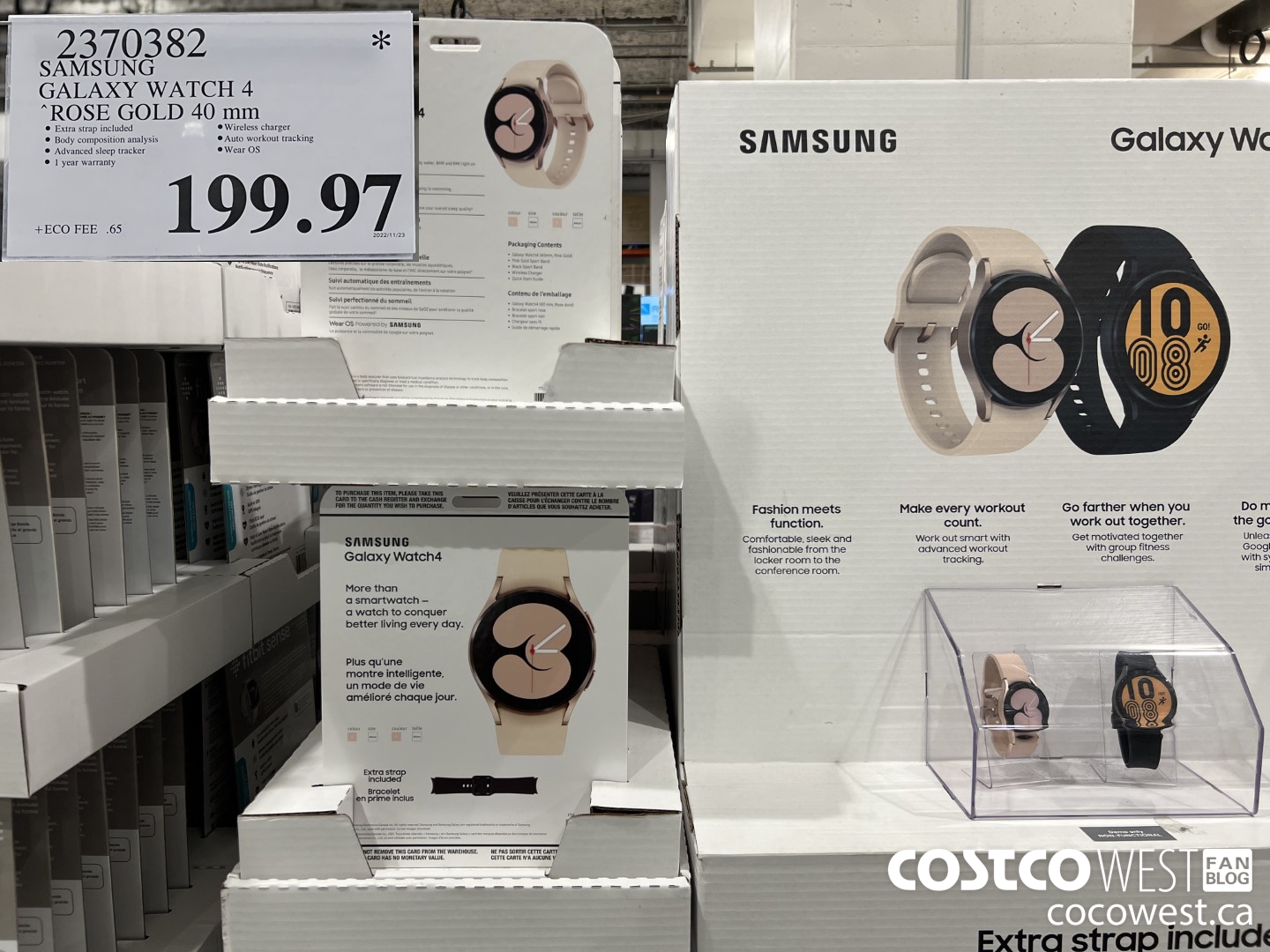 2370382 SAMSUNG GALAXY WATCH 4 ROSE GOLD 40mm  $199.97