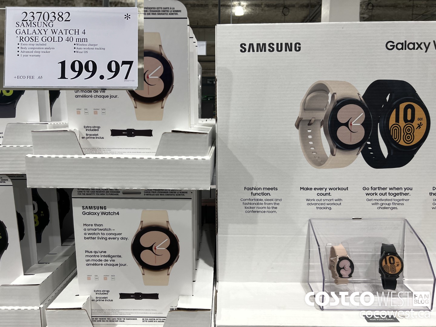 2370382 SAMSUNG GALAXY WATCH 4 ROSE GOLD 40mm  $199.97